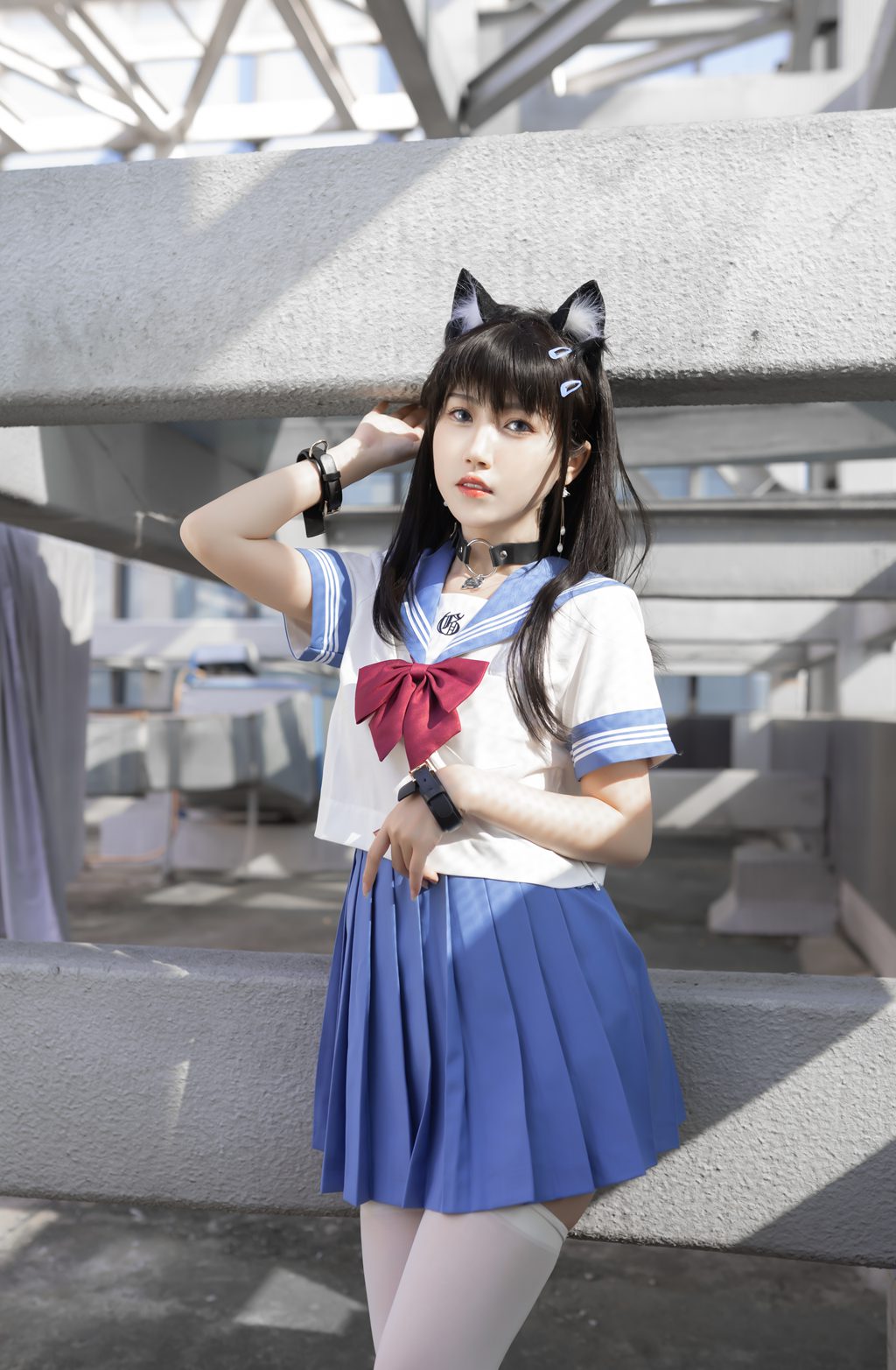 动漫博主@不呆猫 天台小m猫[96P-1V-665MB] 网红写真-第1张