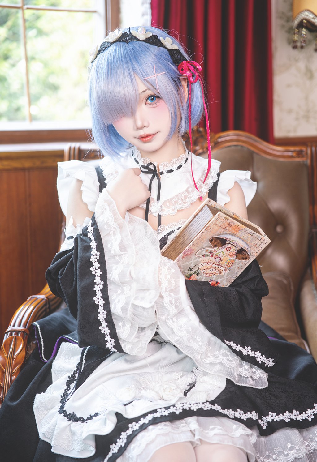 人气动漫Coser@Shika小鹿鹿 雷姆[18P-386M] 网红写真-第1张