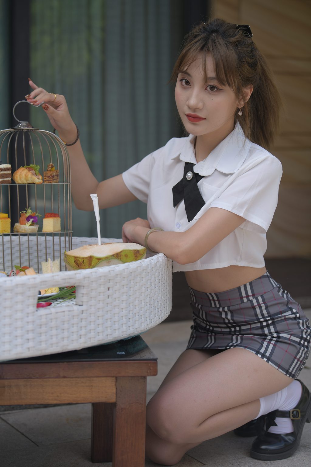 魔镜街拍 NO.381-精选街拍-格子包臀裙美女[1130P/3.00GB] 其它写真-第1张
