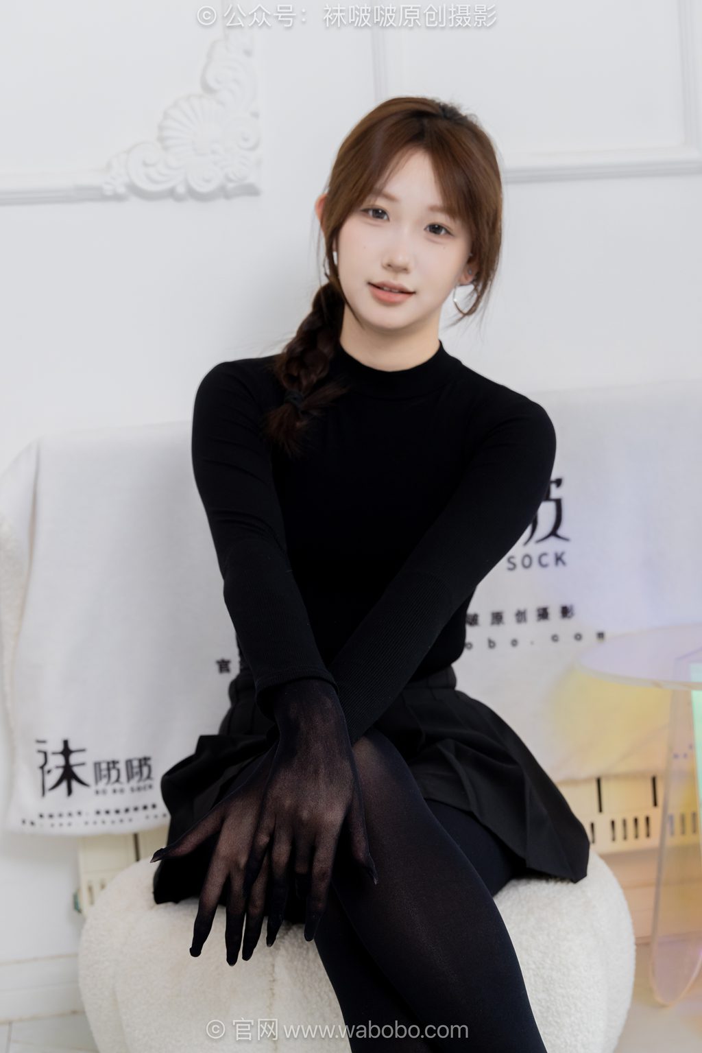 [BoBoSocks袜啵啵] NO.668 香菜-平底鞋、厚嘿丝五指袜、嘿丝手套 [179P/1V/6.83GB] 年费专享-第4张