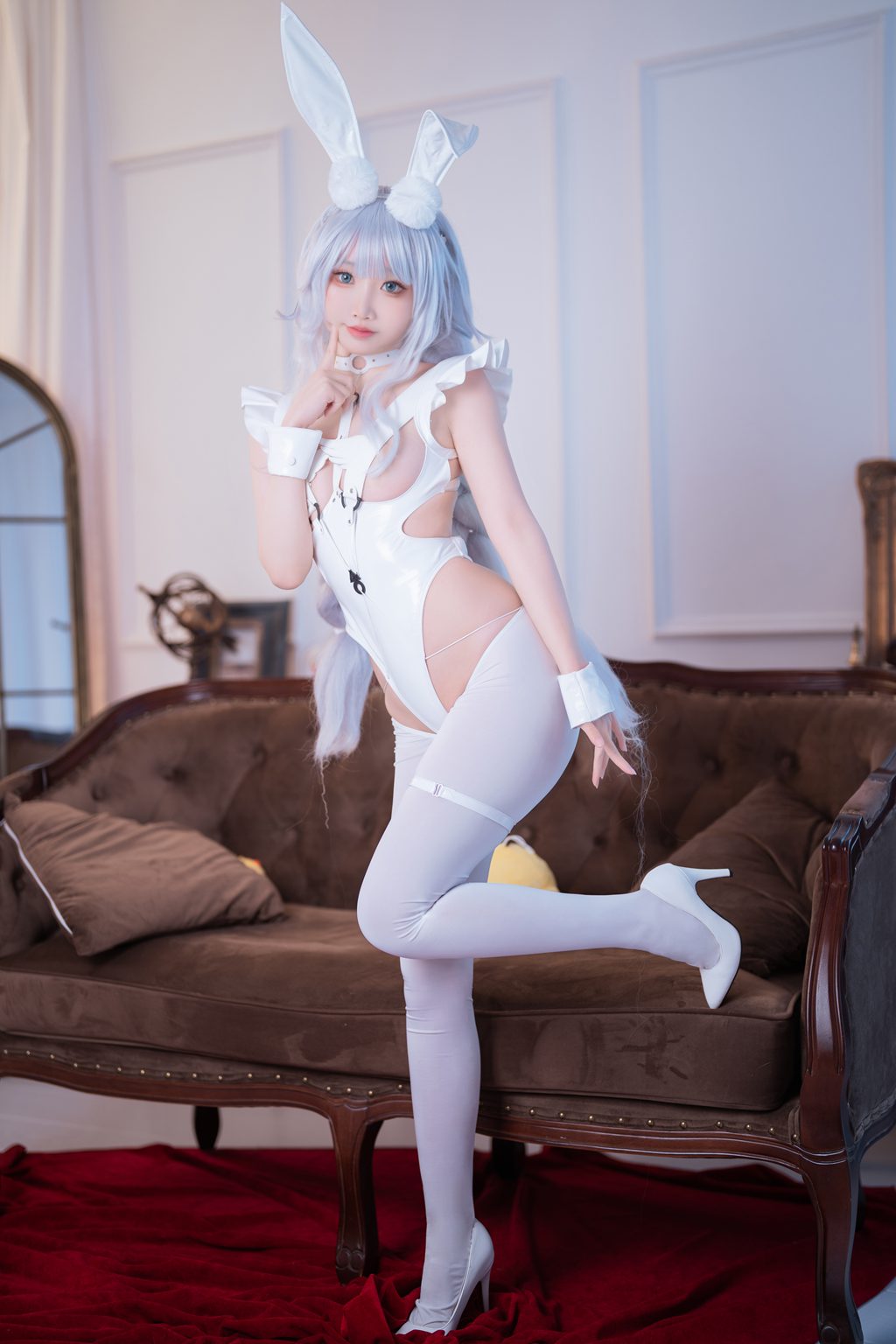 人气动漫Coser@面饼仙儿 碧蓝航线 恶毒兔女郎[16P-170.1M] 网红写真-第4张