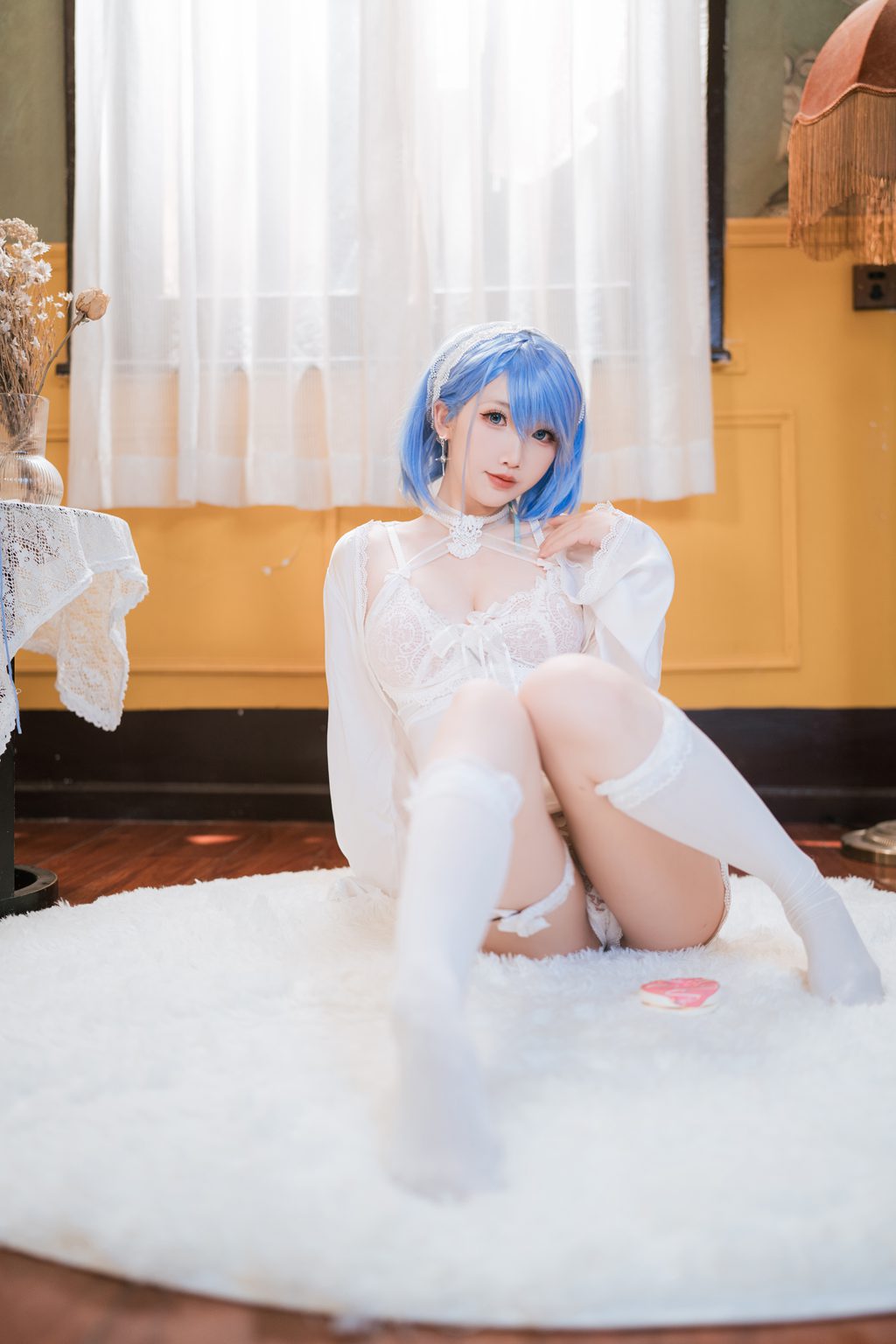 人气动漫Coser@面饼仙儿 碧蓝航线 恰巴耶夫睡衣[43P-414M] 网红写真-第4张