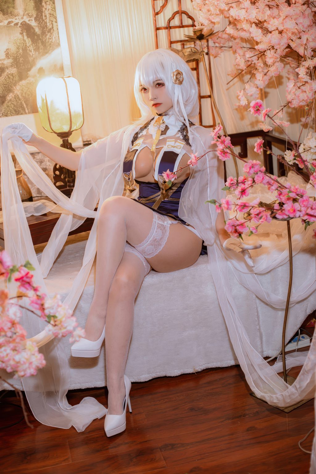 人气Coser动漫博主@二佐Nisa 碧蓝航线 天狼星旗袍 [25P/140MB] 网红写真-第4张