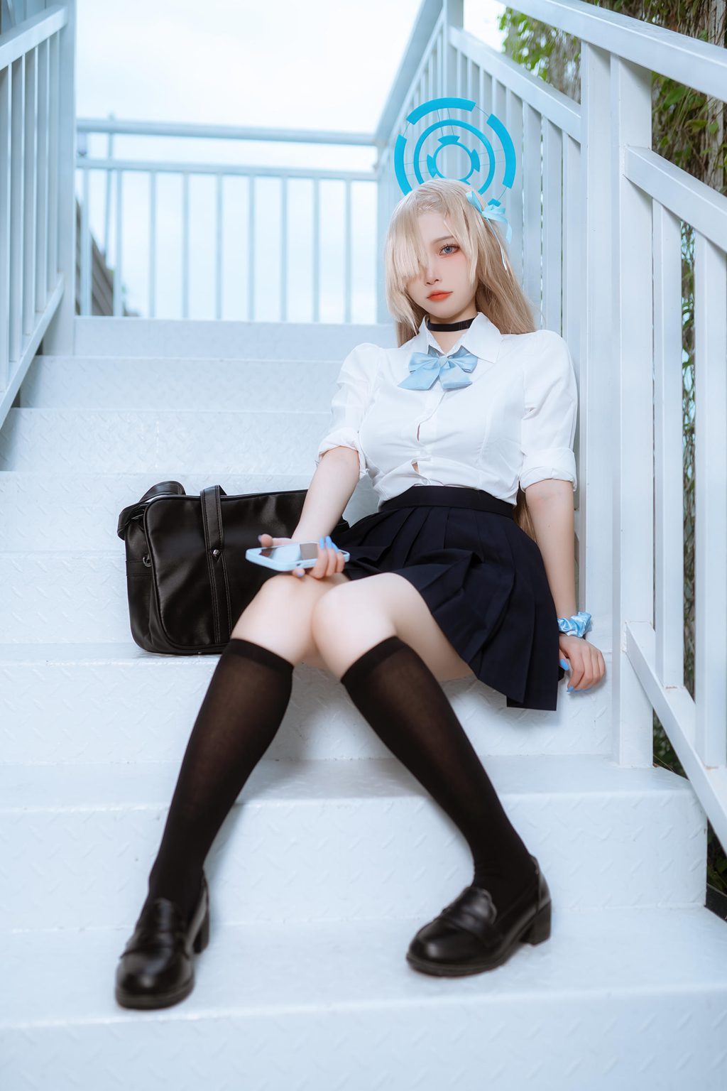 人气Coser动漫博主@二佐Nisa 蔚蓝档案 一之濑明日奈 JK制服 [23P/122MB] 网红写真-第4张