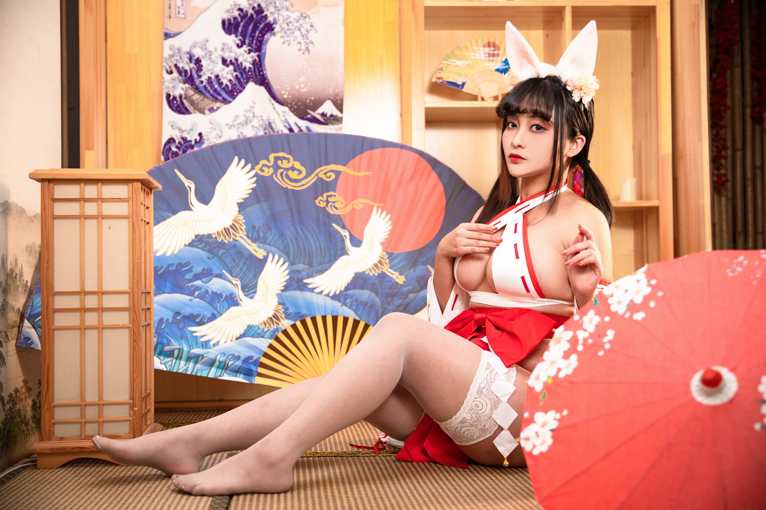 网紅Coser@洛璃 LoLiSAMA  巫女2.0 [78P-1013M] 网红写真-第4张