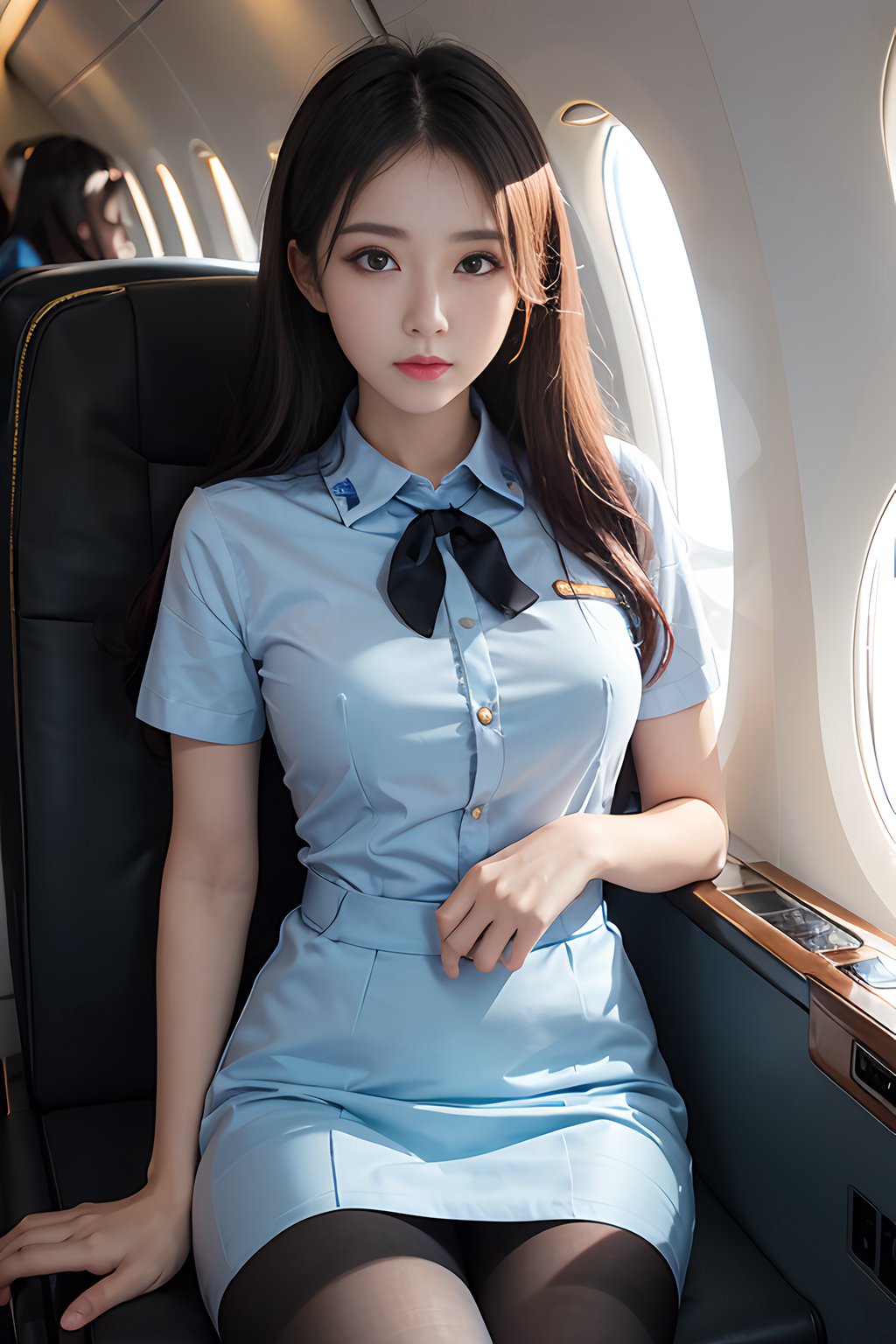 [AI绘画] 有质感的美女空姐 [52P/113MB] AI美女-第4张