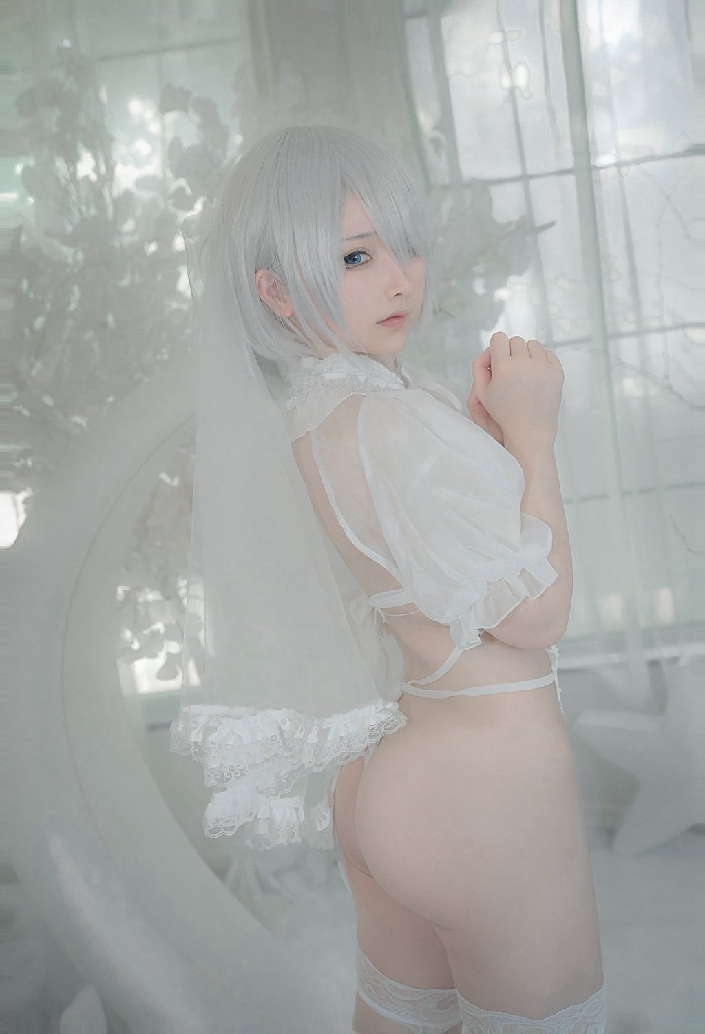 动漫博主@樱梨梨 2B白花嫁 [24P/125MB] 网红写真-第4张