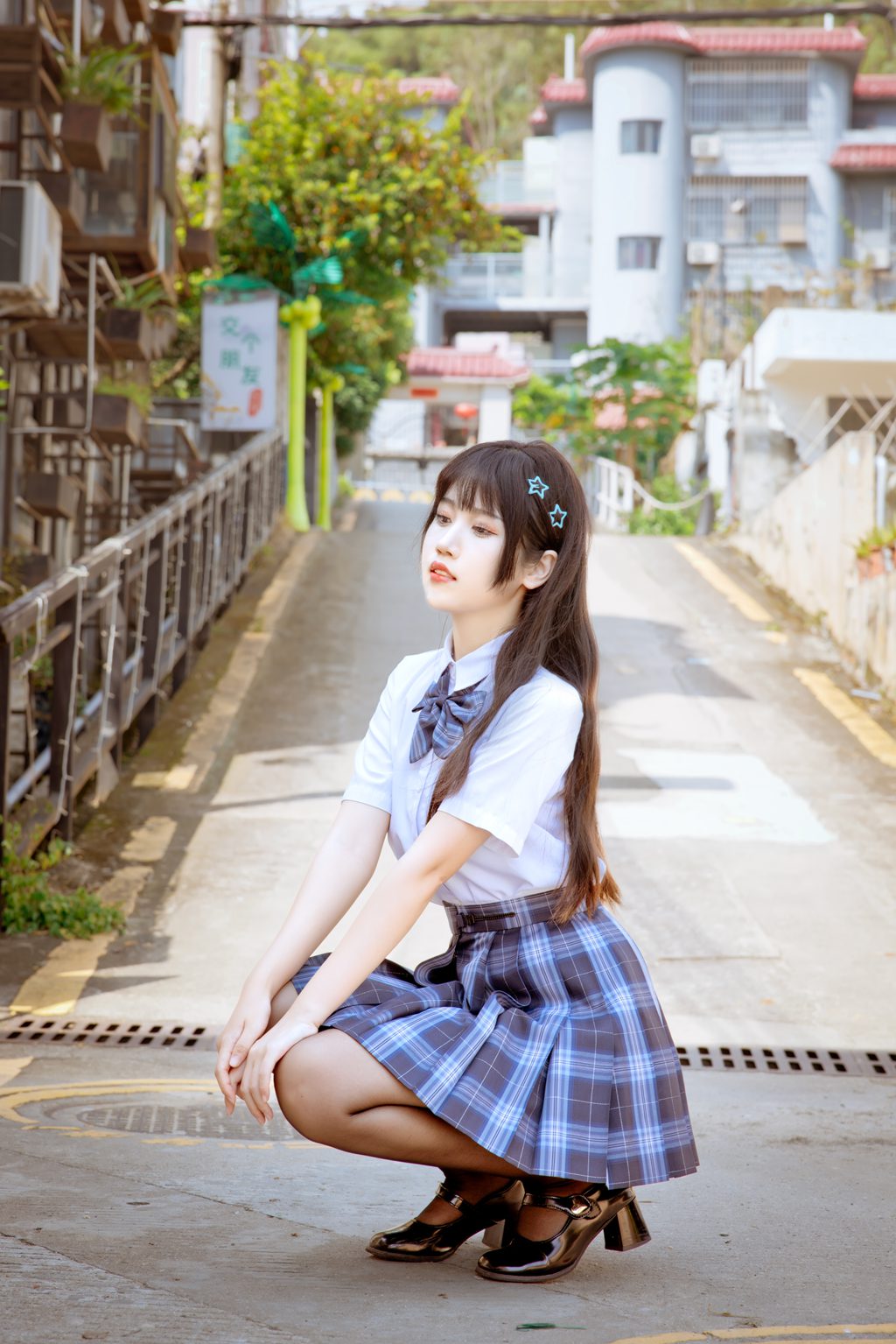 动漫博主@不呆猫 泳衣jk学妹[59P-1V-1.30G] 网红写真-第3张