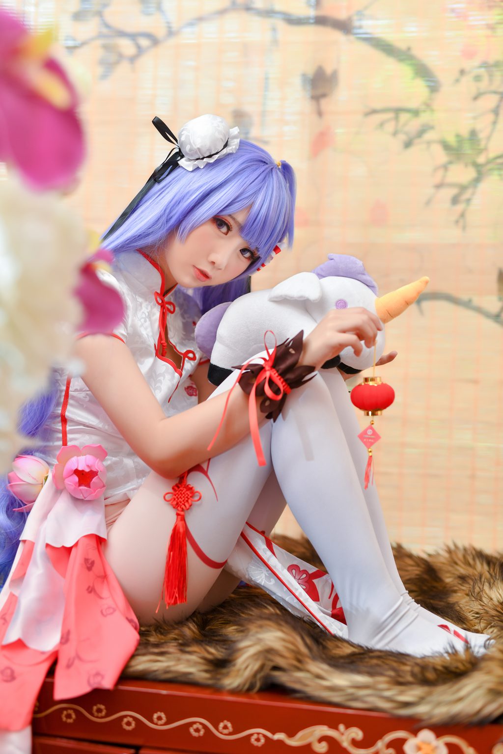 人气动漫Coser@面饼仙儿  独角兽旗袍[20P-230.4M] 网红写真-第3张