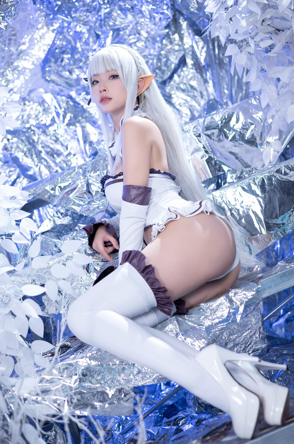知名动漫博主@清水由乃 重生之我是艾米莉亚 [41P/1V/1.37G] 网红写真-第3张