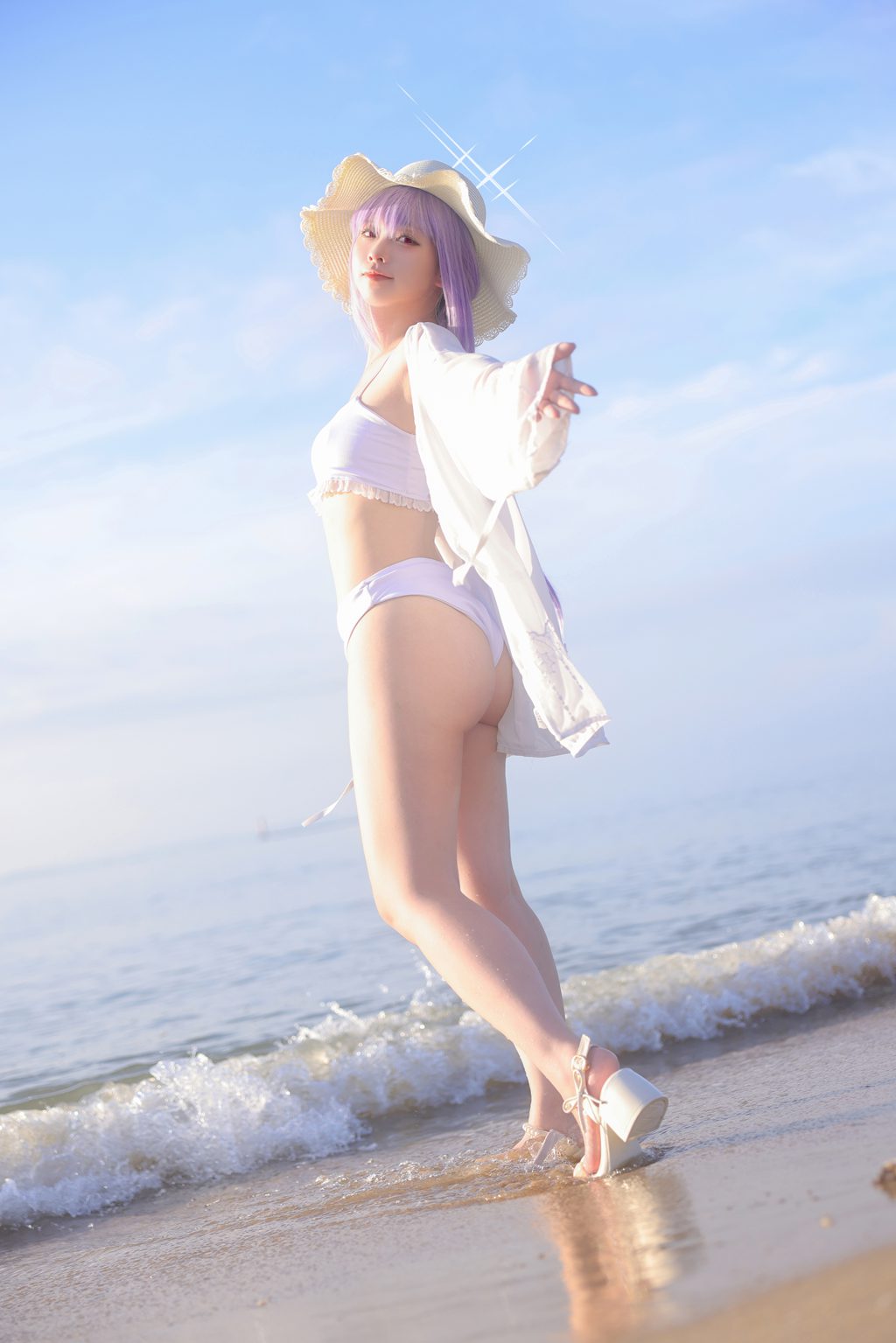 动漫博主@G44不会受伤 蔚蓝档案 亚津子 泳装[31P-328M] 网红写真-第3张