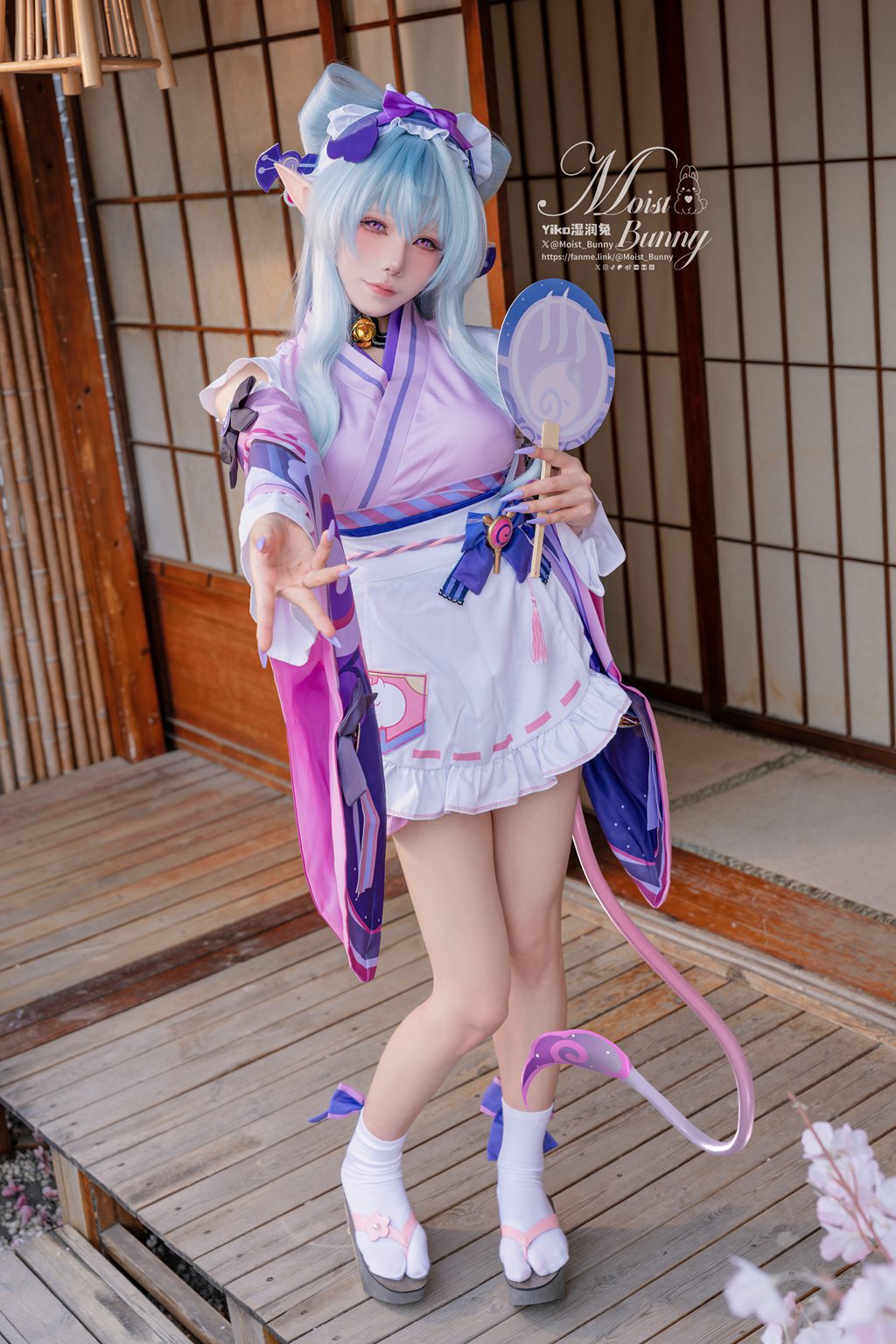 网紅博主@咬一口兔娘(黏黏团子兔) 『浮枕朝颜-梦见月瑞希』红昭愿 [132P/5V/3.11G] 网红写真-第3张