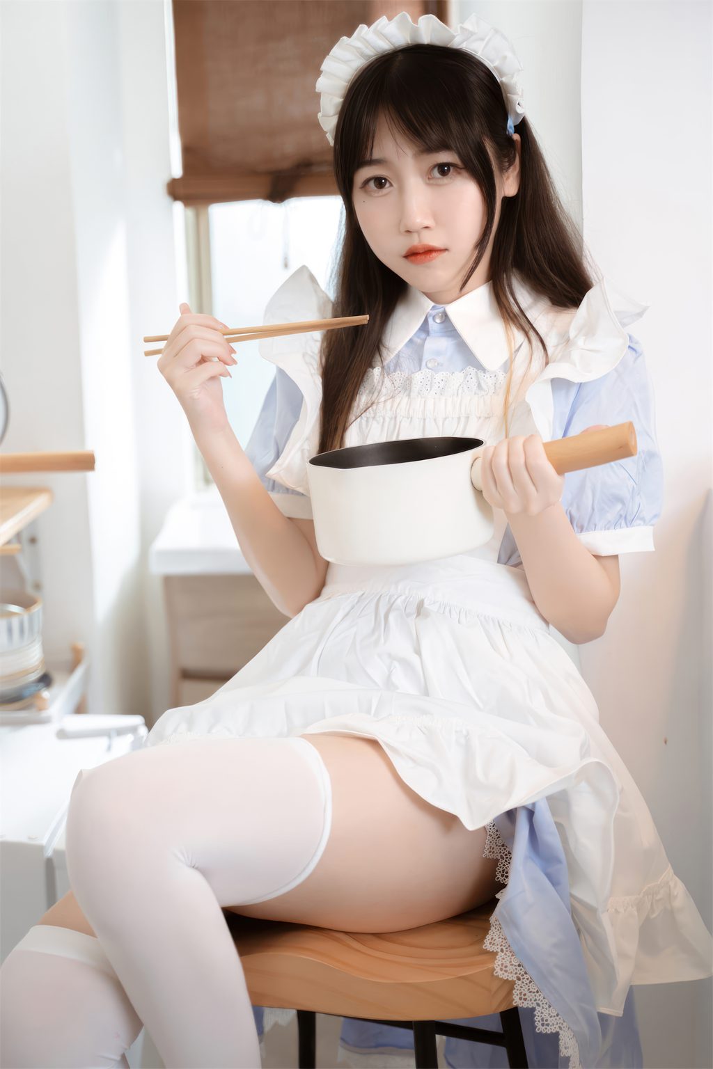 动漫博主@不呆猫 厨房小女仆[35P-212.5M] 网红写真-第2张
