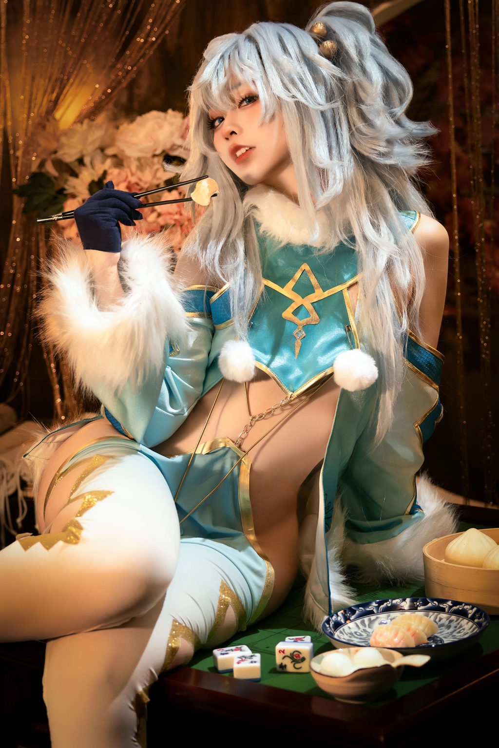 动漫博主@G44不会受伤 芙洛伦春节[30P-337M] 网红写真-第2张