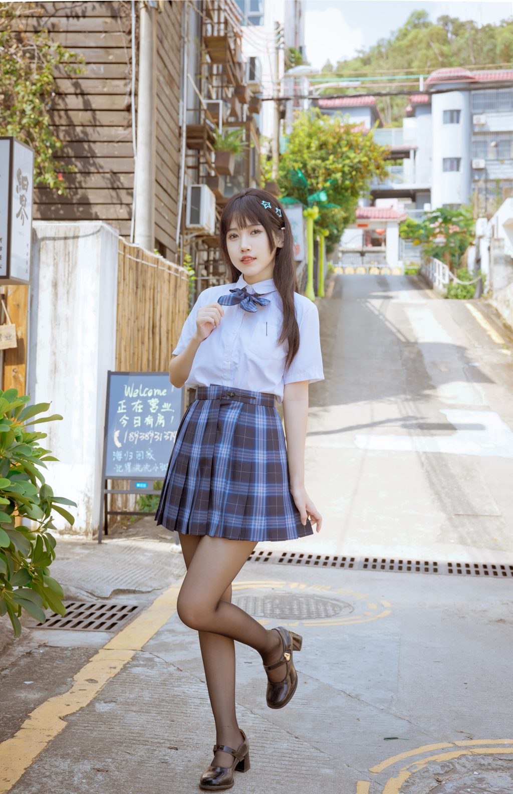 动漫博主@不呆猫 泳衣jk学妹[59P-1V-1.30G] 网红写真-第2张