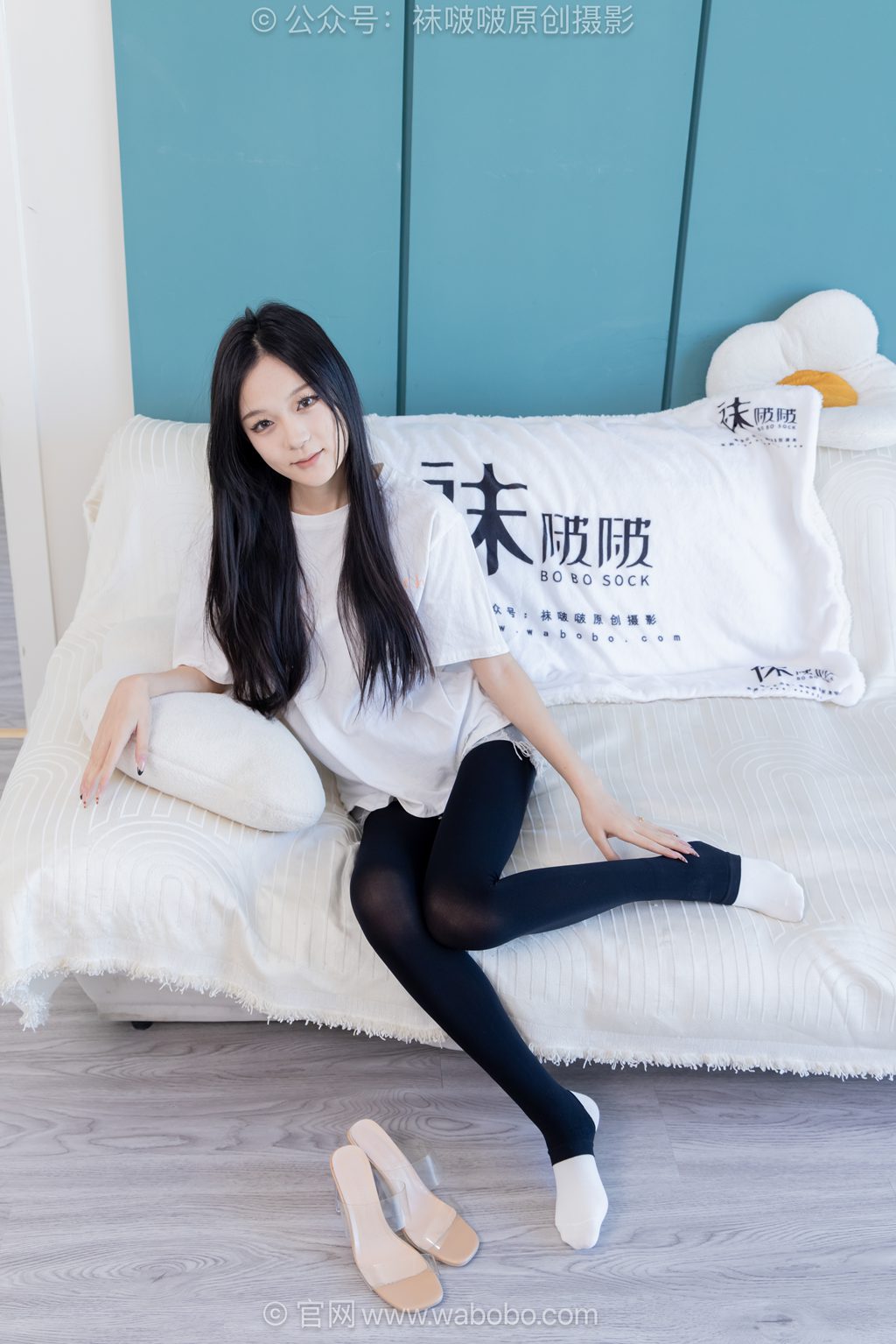 [BoBoSocks袜啵啵] NO.683 焦糖 高跟凉鞋、白棉袜、裸足 [165P/1V/6.86GB] 年费专享-第3张