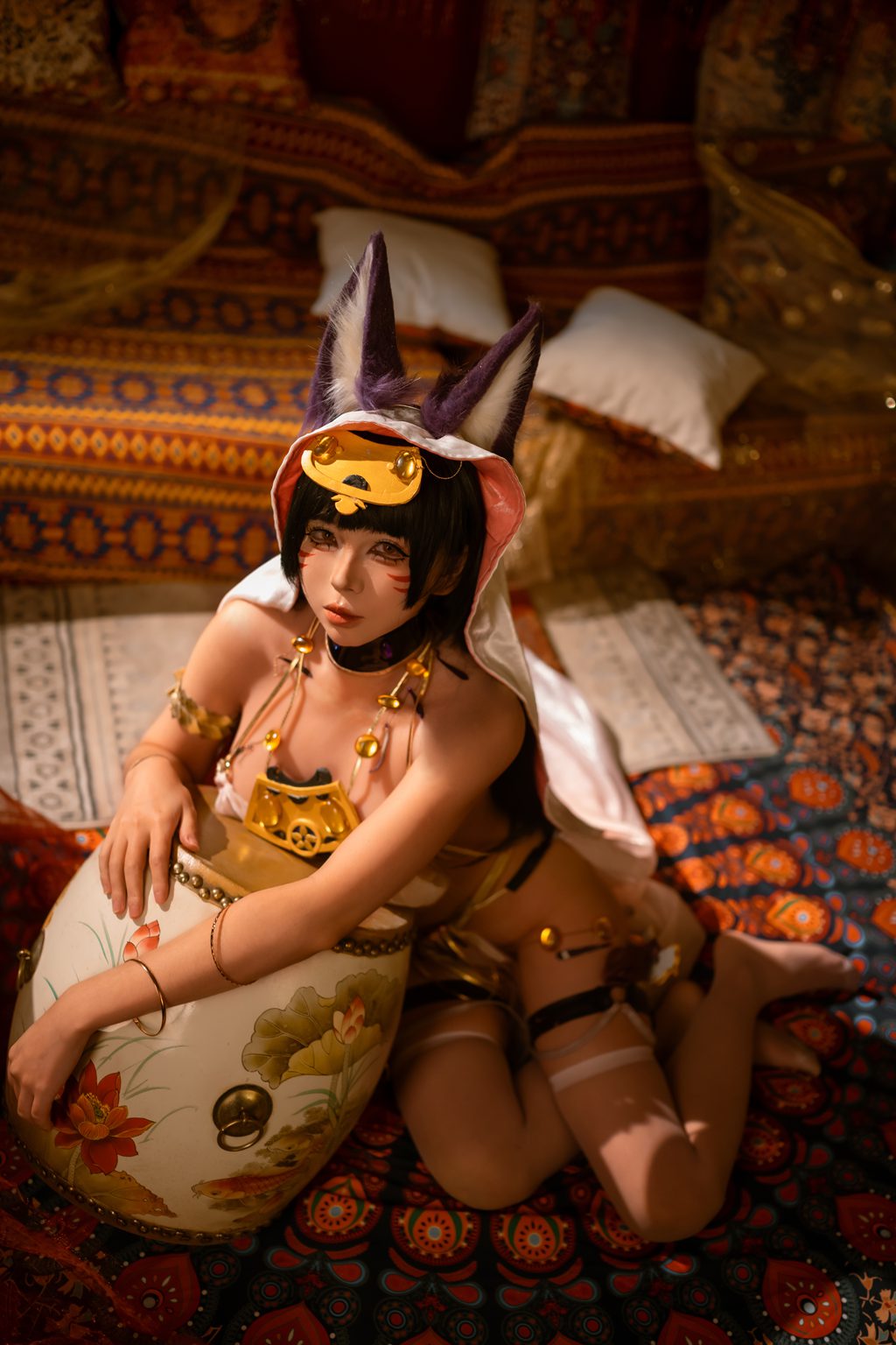 网红Coser@上杉绘梨落 碧蓝航线 武藏 同人舞娘 [18P-449MB] 网红写真-第2张
