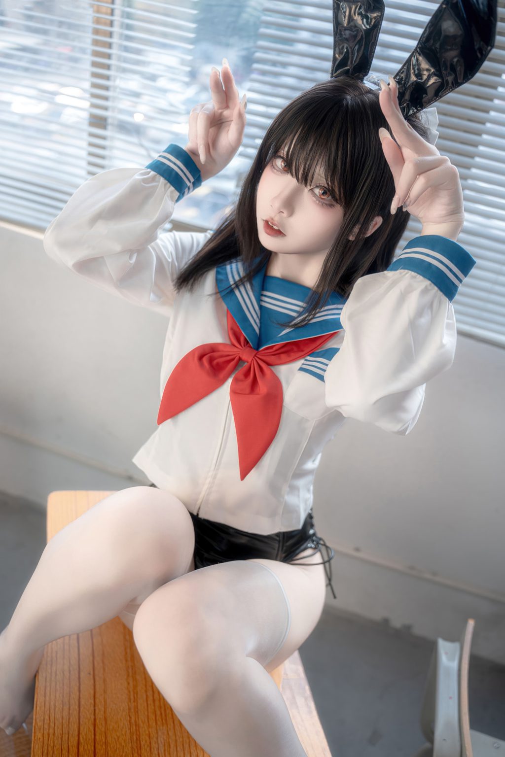 动漫博主@纸悦Etsu_ko 水手服兔女郎[63P-254M] 网红写真-第2张