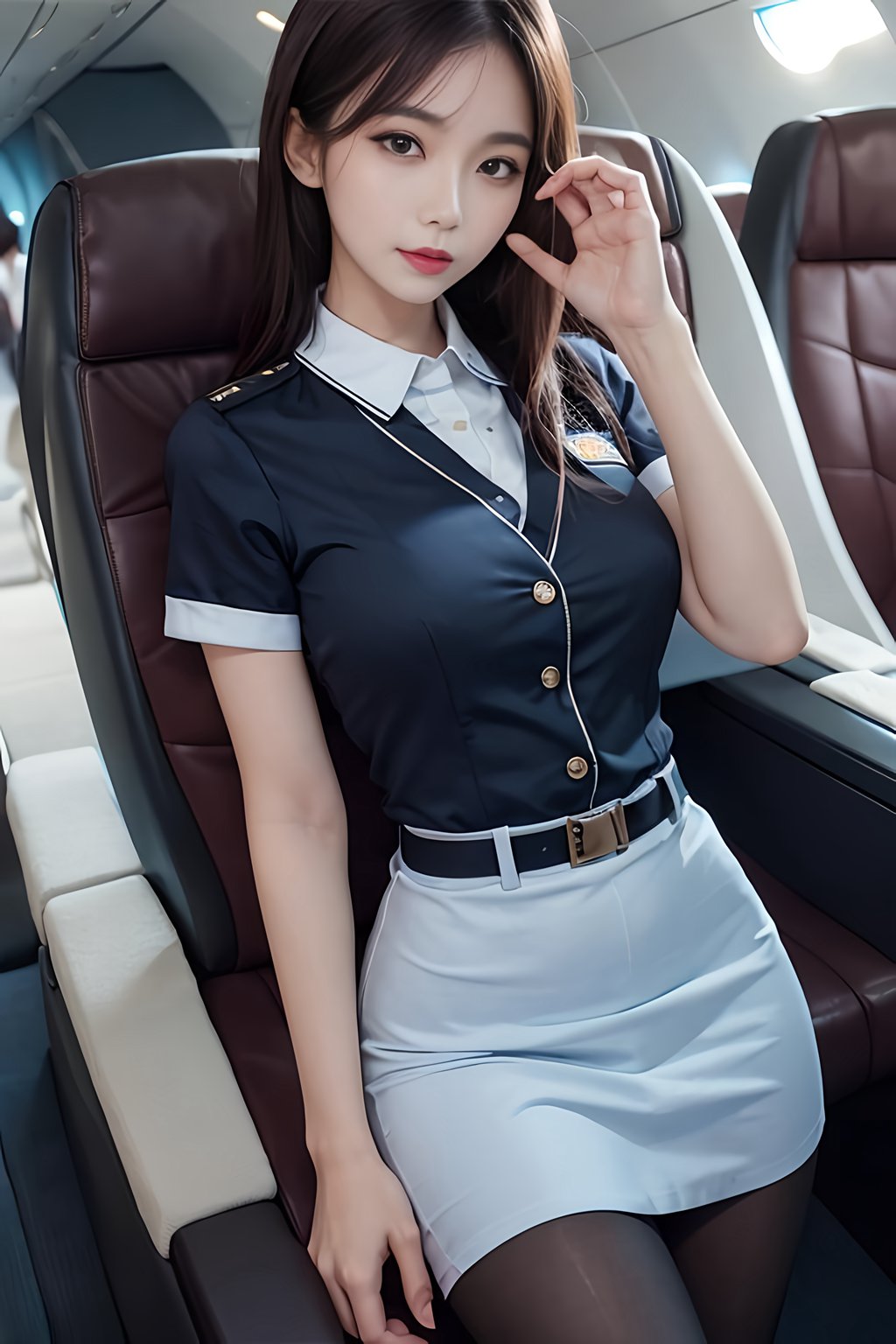 [AI绘画] 有质感的美女空姐 [52P/113MB] AI美女-第2张