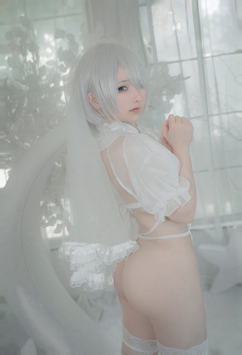 动漫博主@樱梨梨 2B白花嫁 [24P/125MB] 网红写真-第2张