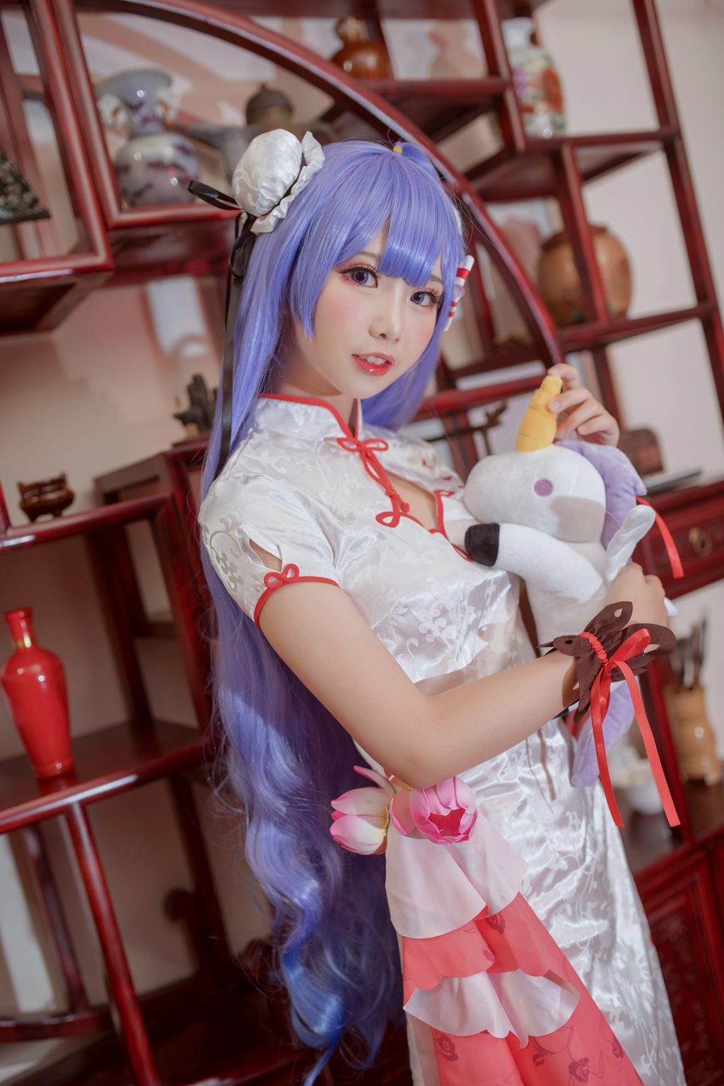 人气动漫Coser@面饼仙儿  独角兽旗袍[20P-230.4M] 网红写真-第1张