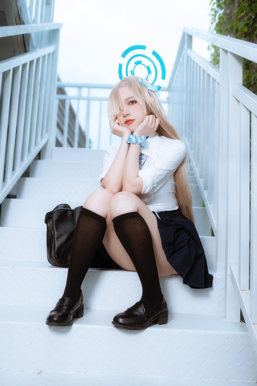 人气Coser动漫博主@二佐Nisa 蔚蓝档案 一之濑明日奈 JK制服 [23P/122MB] 网红写真-第1张