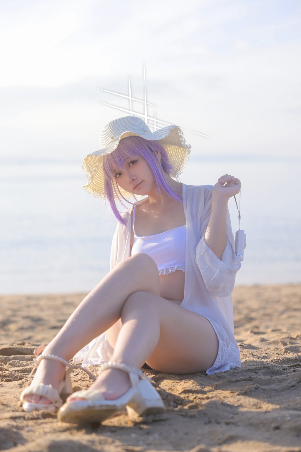 动漫博主@G44不会受伤 蔚蓝档案 亚津子 泳装[31P-328M] 网红写真-第1张