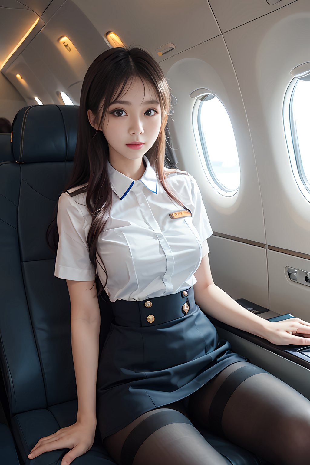 [AI绘画] 有质感的美女空姐 [52P/113MB] AI美女-第1张