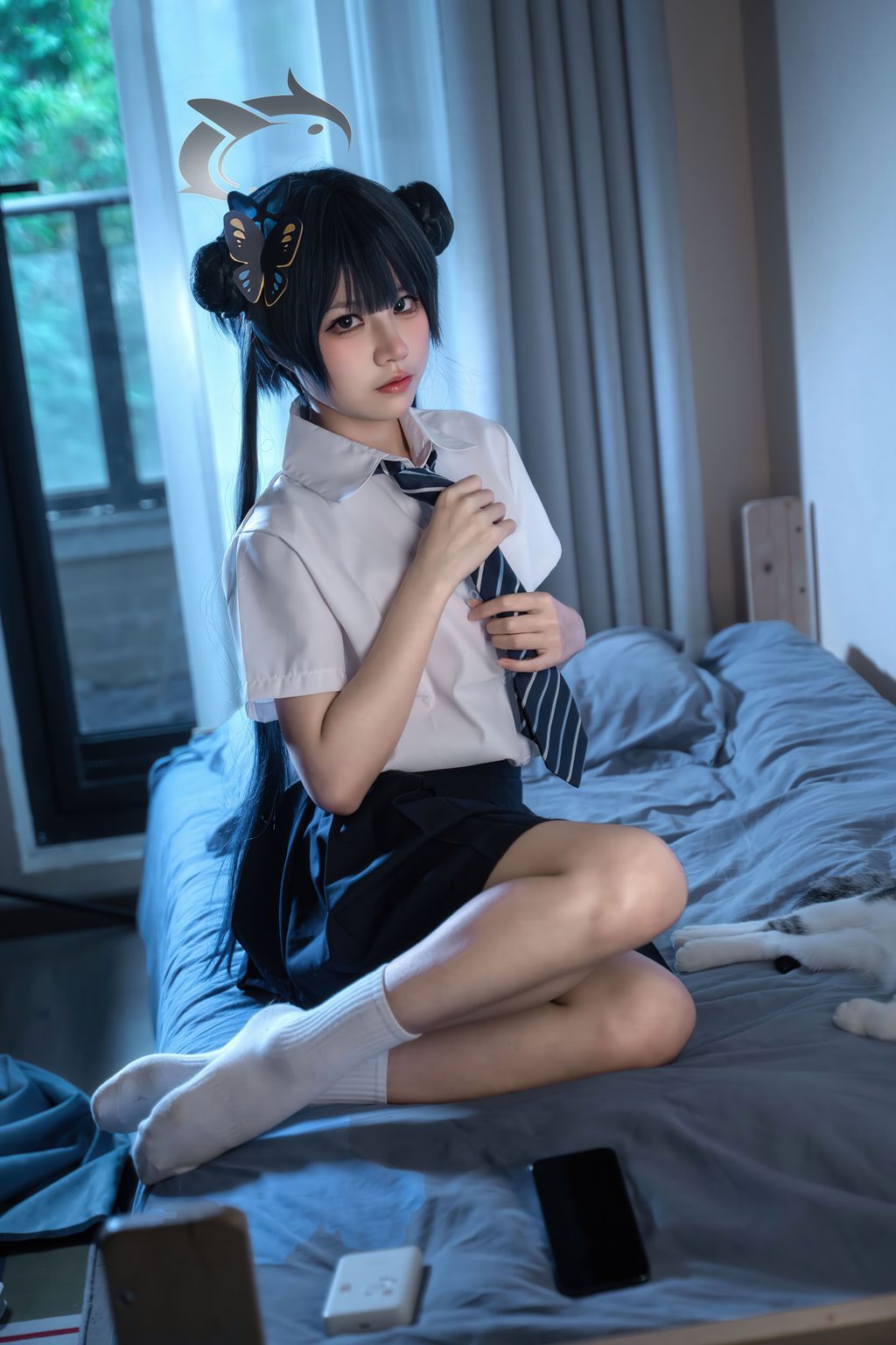 动漫博主@清水凪 蔚蓝档案 龙华妃咲 JK [52P/745MB] 网红写真-第1张