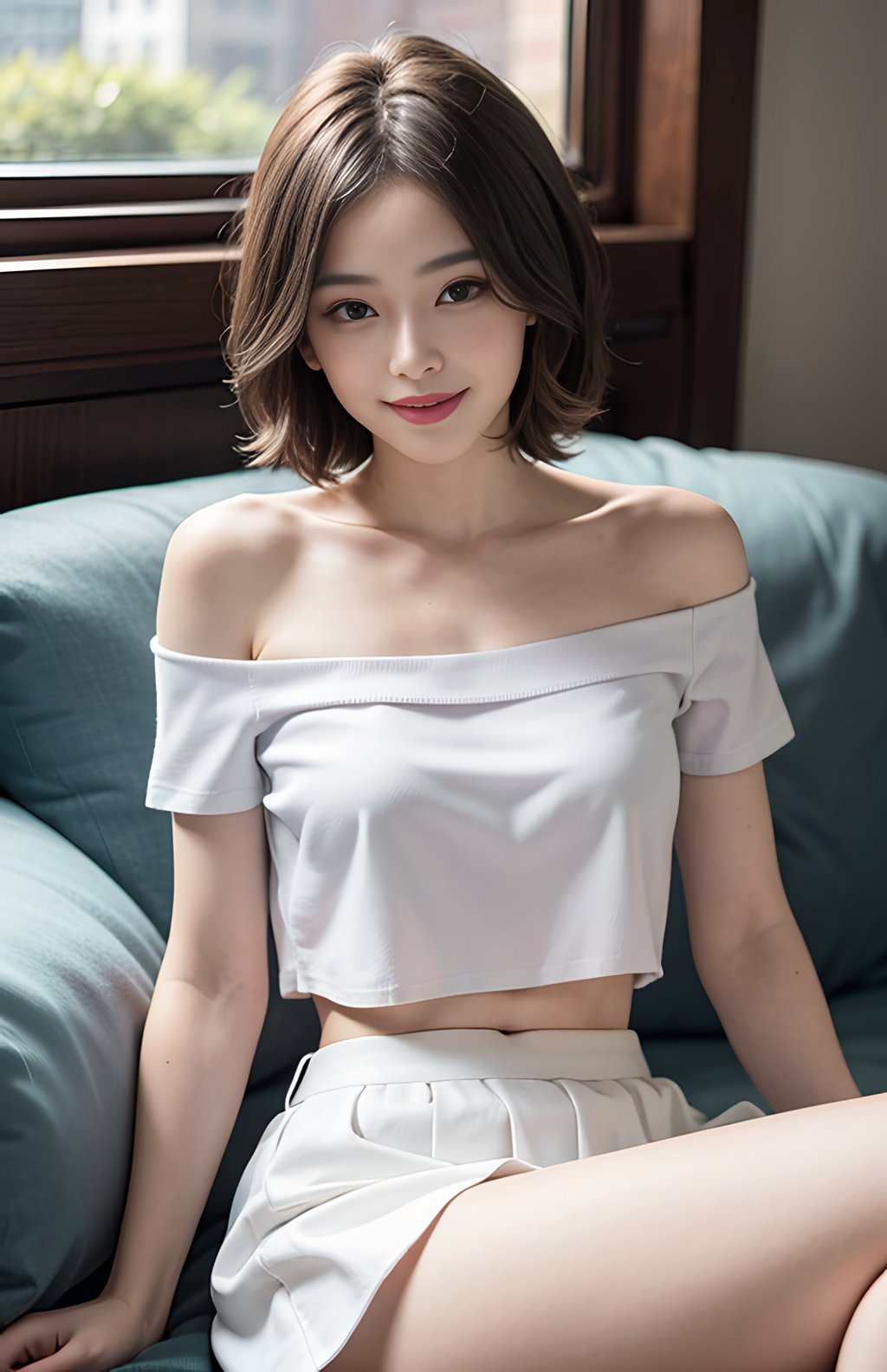 [AI绘画] 炎炎夏季在家休息的邻家小姐姐 [29P/55MB] AI美女-第4张