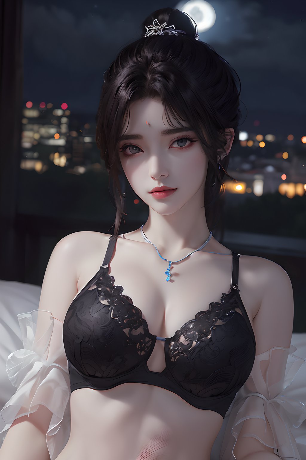 [AI绘画] 黑色比基尼 [90P/229MB] AI美女-第4张