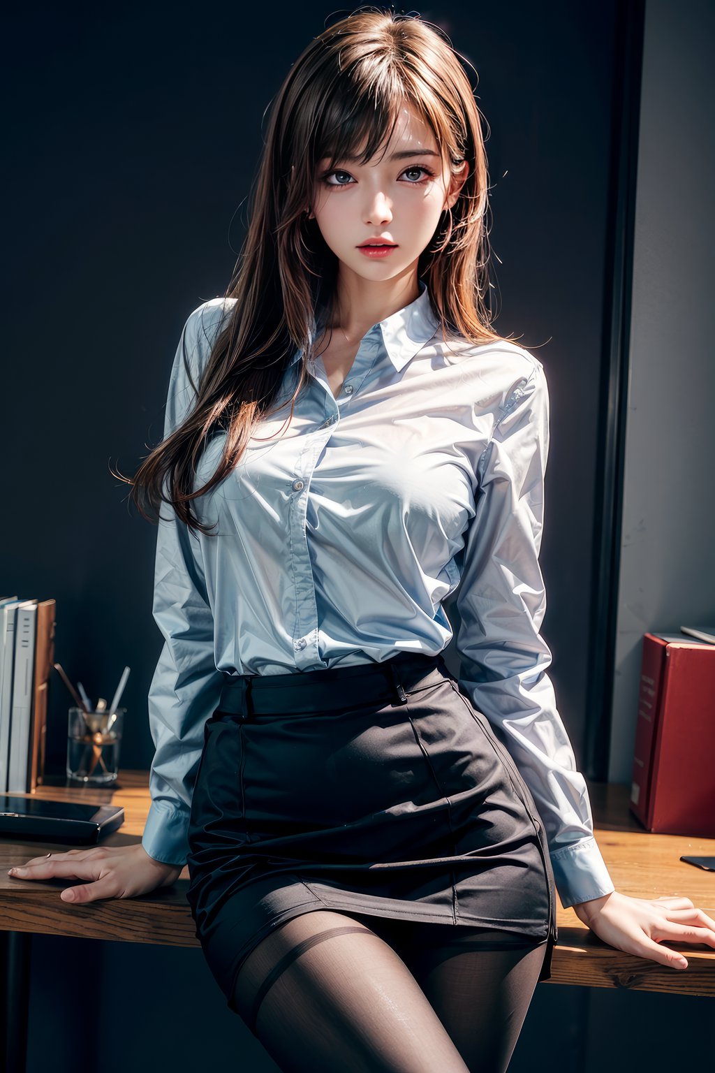 [AI绘画] 嘿丝小秘书 [10P/71MB] AI美女-第4张