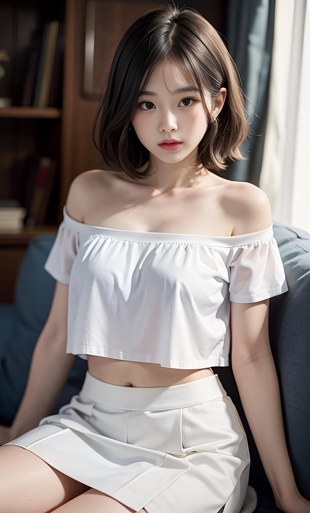 [AI绘画] 炎炎夏季在家休息的邻家小姐姐 [29P/55MB] AI美女-第1张