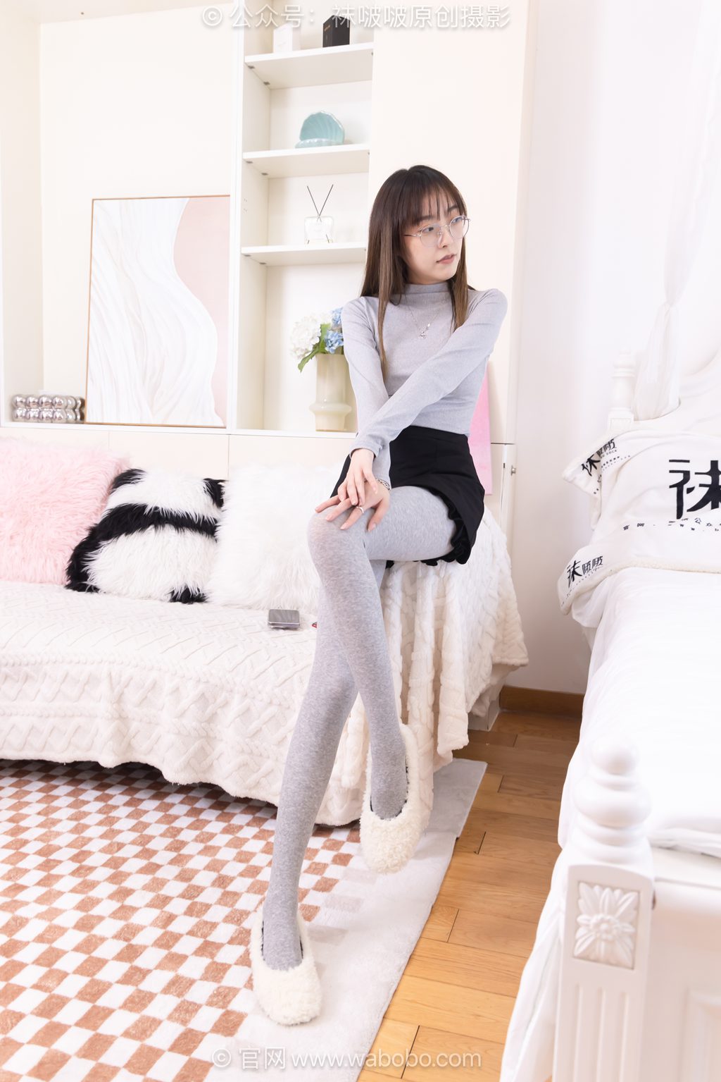 [BoBoSocks袜啵啵] NO.693 稚予 皮鞋、高跟鞋、浅厚灰丝、深厚灰丝 [155P/1V/5.81GB] 年费专享-第1张