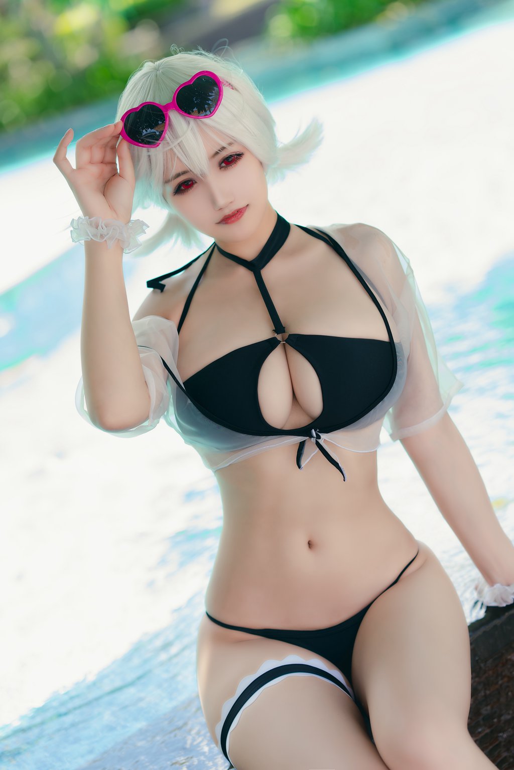 人气Coser@小仓千代 舰长 天狼星泳装 [21P／76MB] 网红写真-第1张