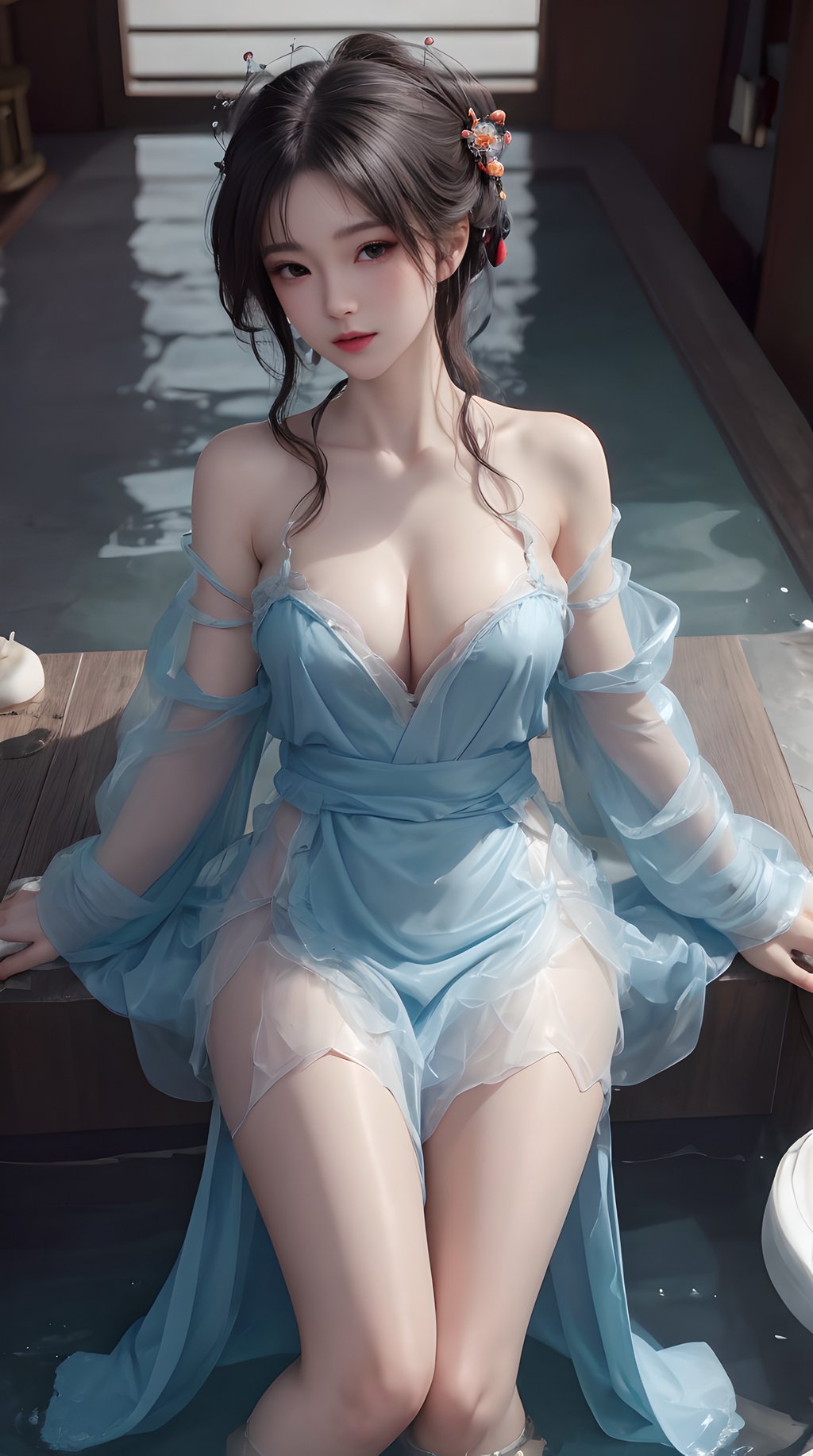 [AI绘画] 沐浴美女2 [58P/124MB] AI美女-第1张