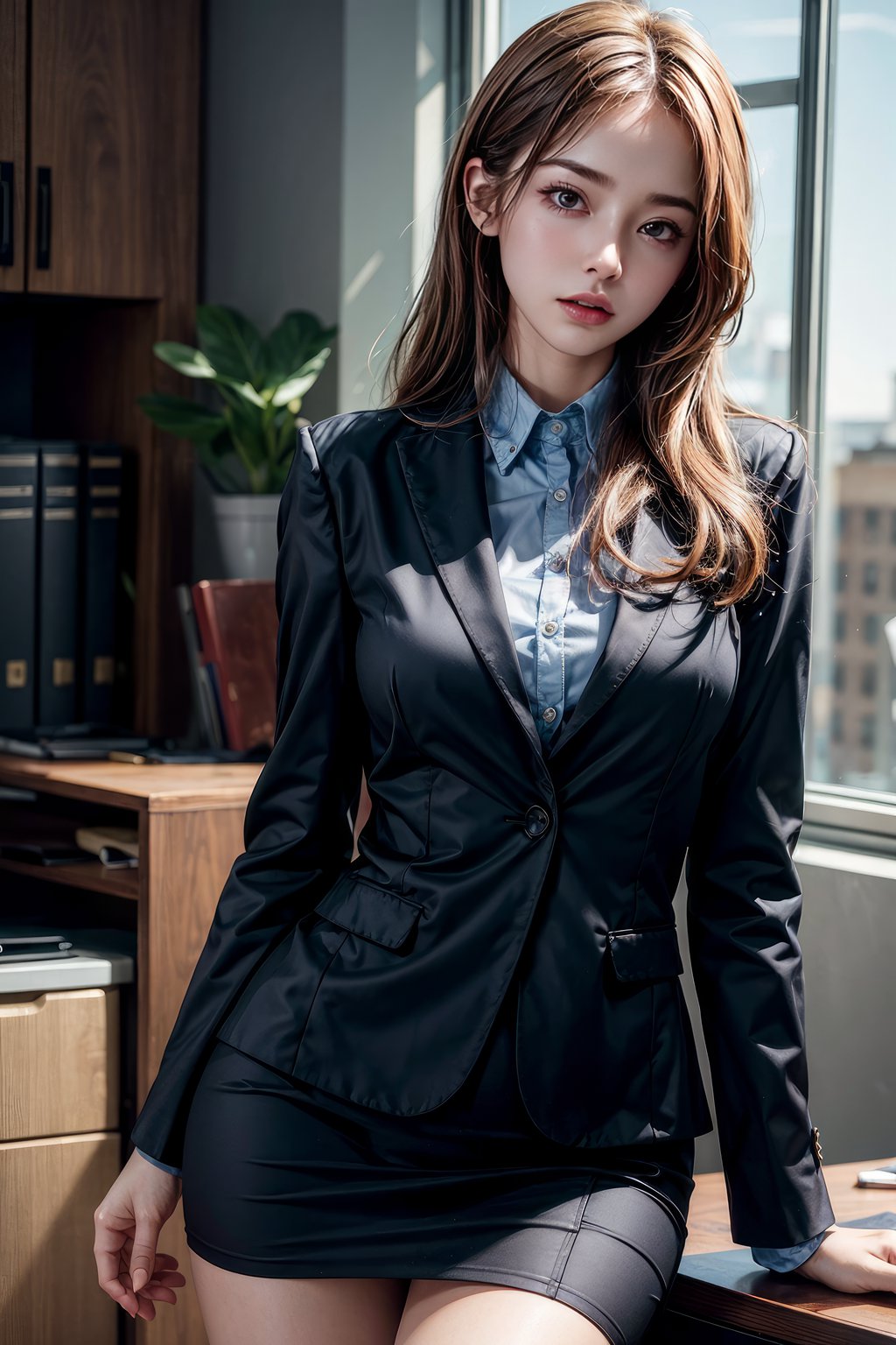 [AI绘画] 嘿丝小秘书 [10P/71MB] AI美女-第1张