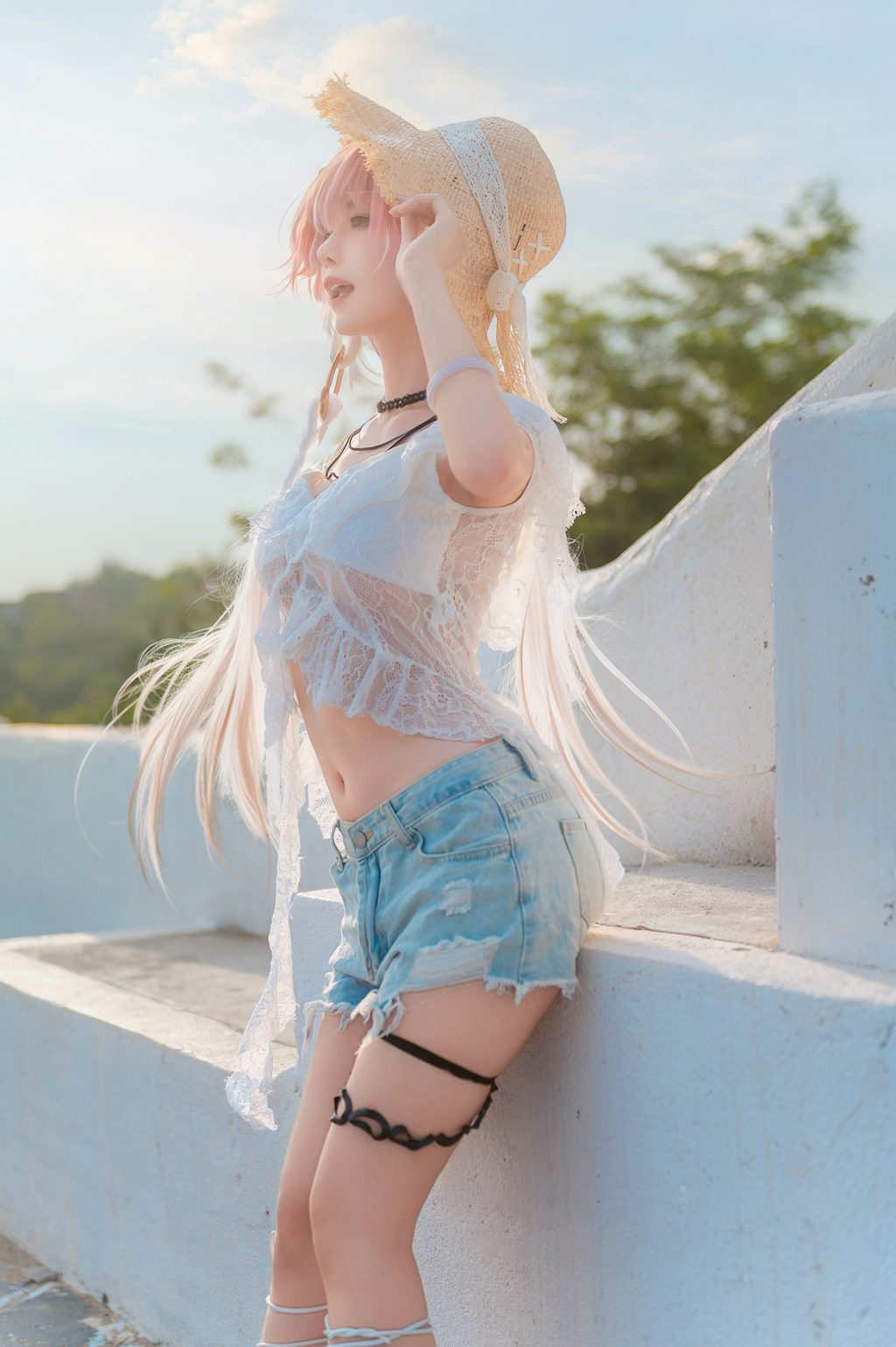 人气动漫Coser@Shika小鹿鹿  鸣潮 长离 海[22P-156.6M] 网红写真-第2张