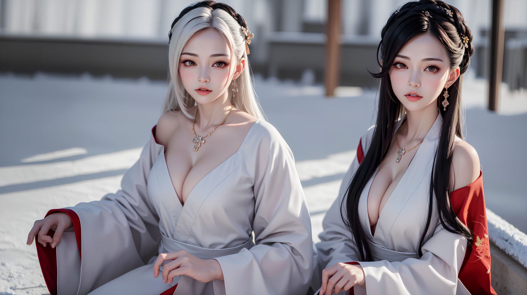 [AI绘画] 古风雪景 [22P/20MB] AI美女-第2张