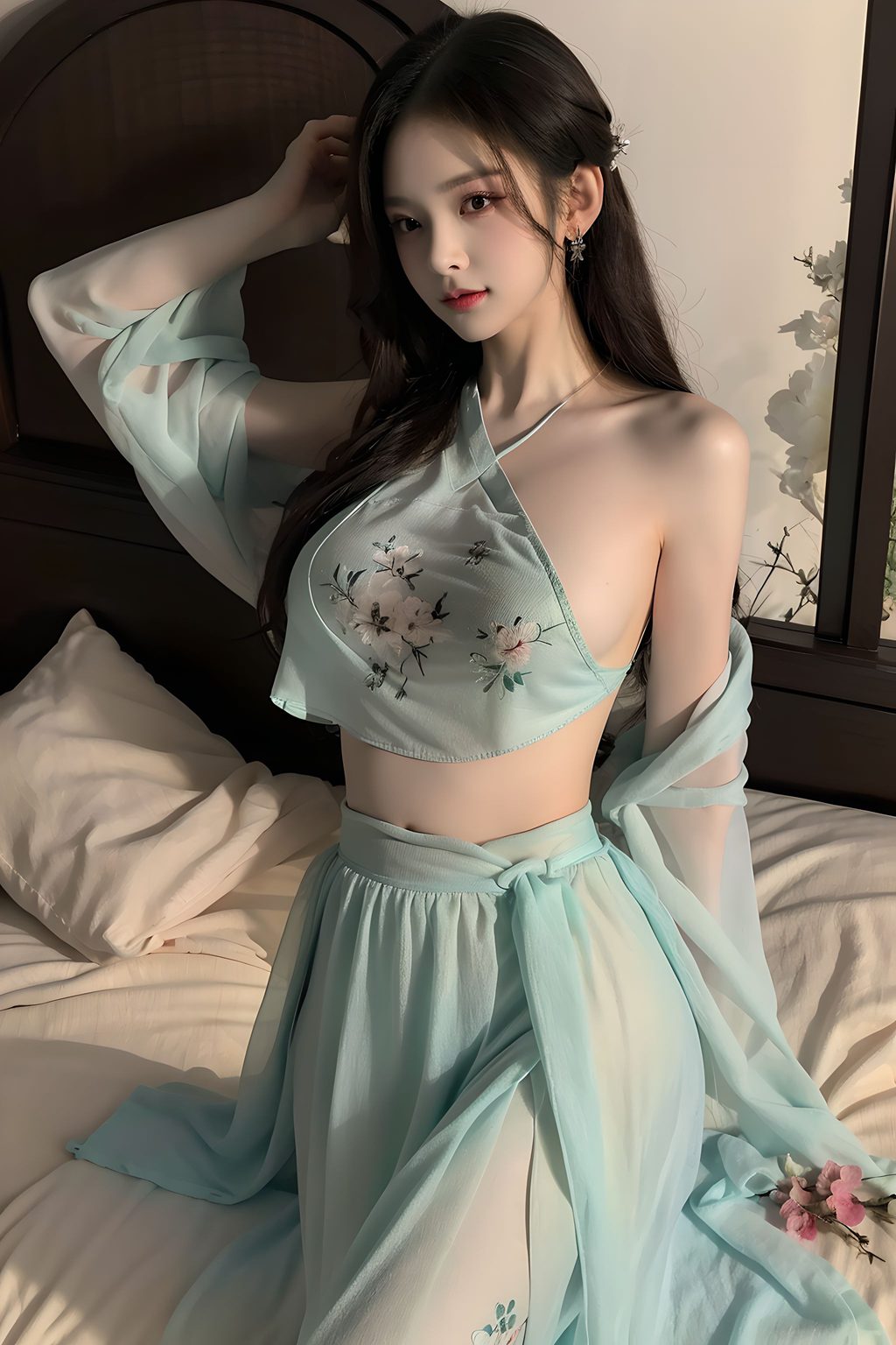 [AI绘画] 睡裙肚兜混搭 [178P/74MB] AI美女-第2张