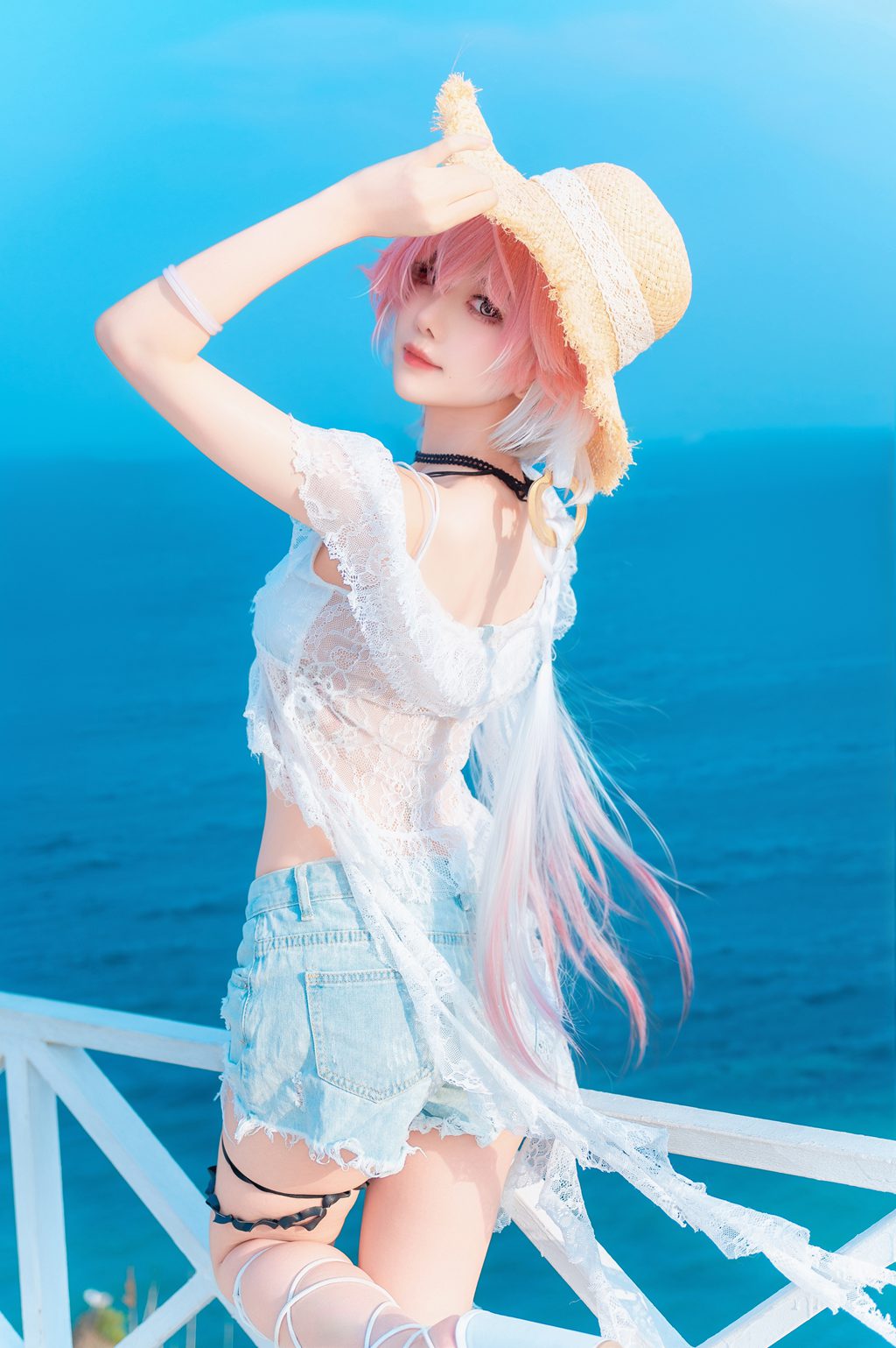 人气动漫Coser@Shika小鹿鹿  鸣潮 长离 海[22P-156.6M] 网红写真-第4张