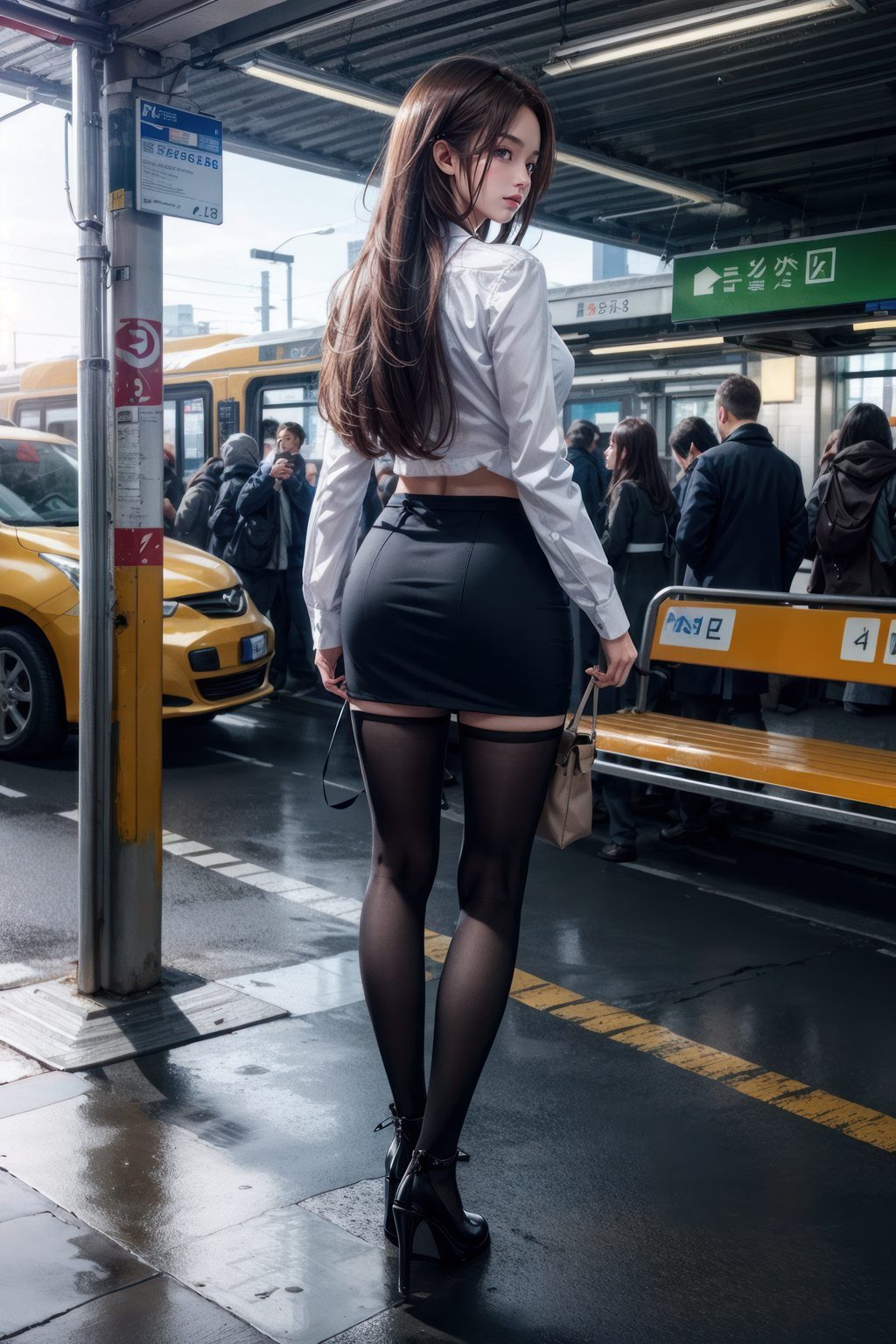 [AI绘画] 下班女友 [10P/93MB] AI美女-第4张