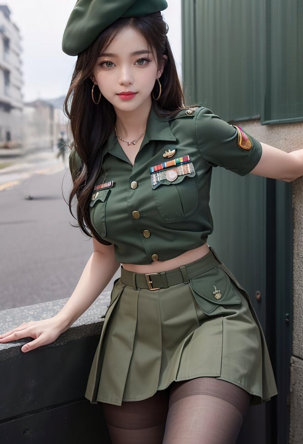 [AI绘画] 韩版美女大兵 [79P/285MB] AI美女-第4张
