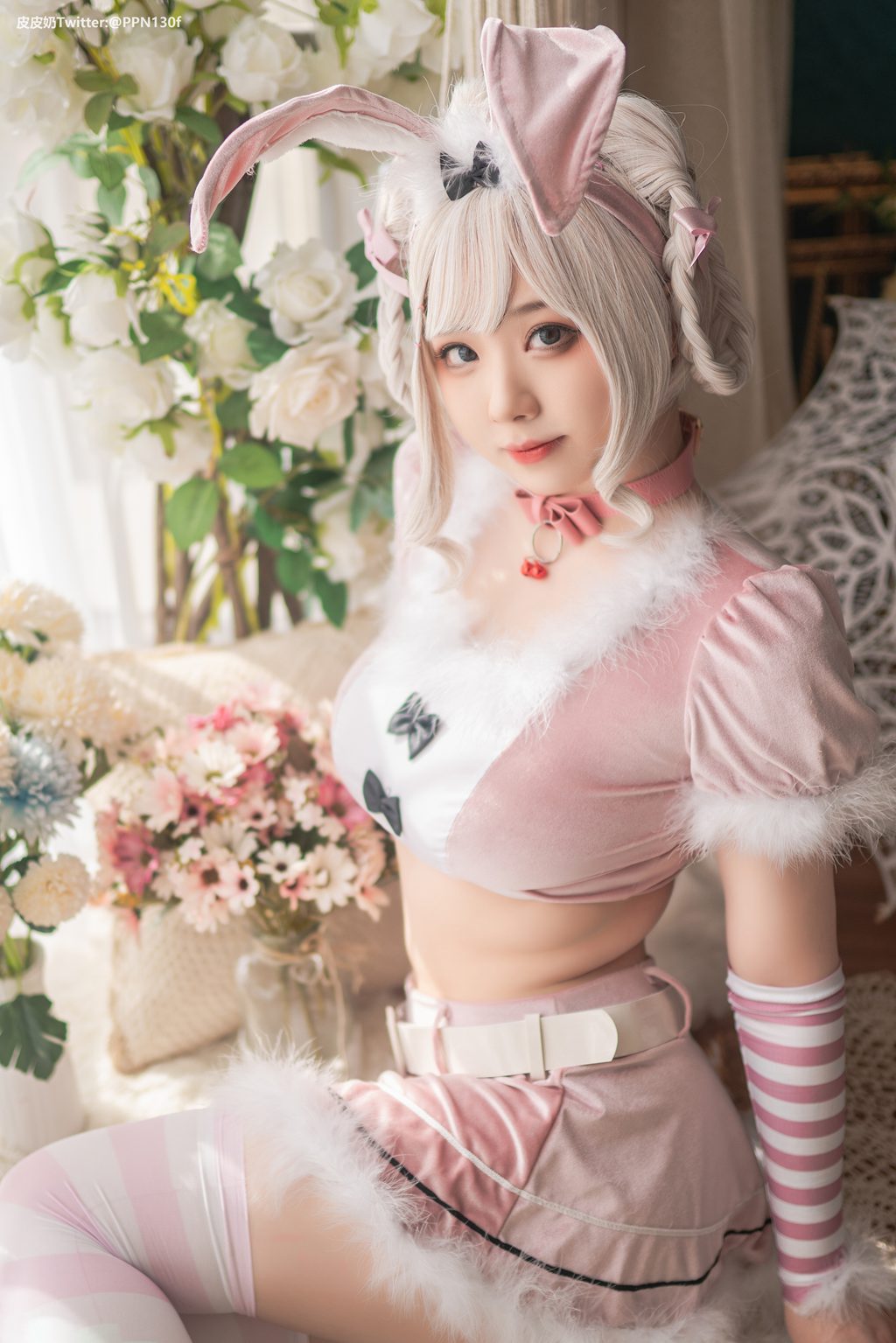 微博人气博主@皮皮奶可可爱了-粉色兔兔 [71P-1.64GB] 网红写真-第3张