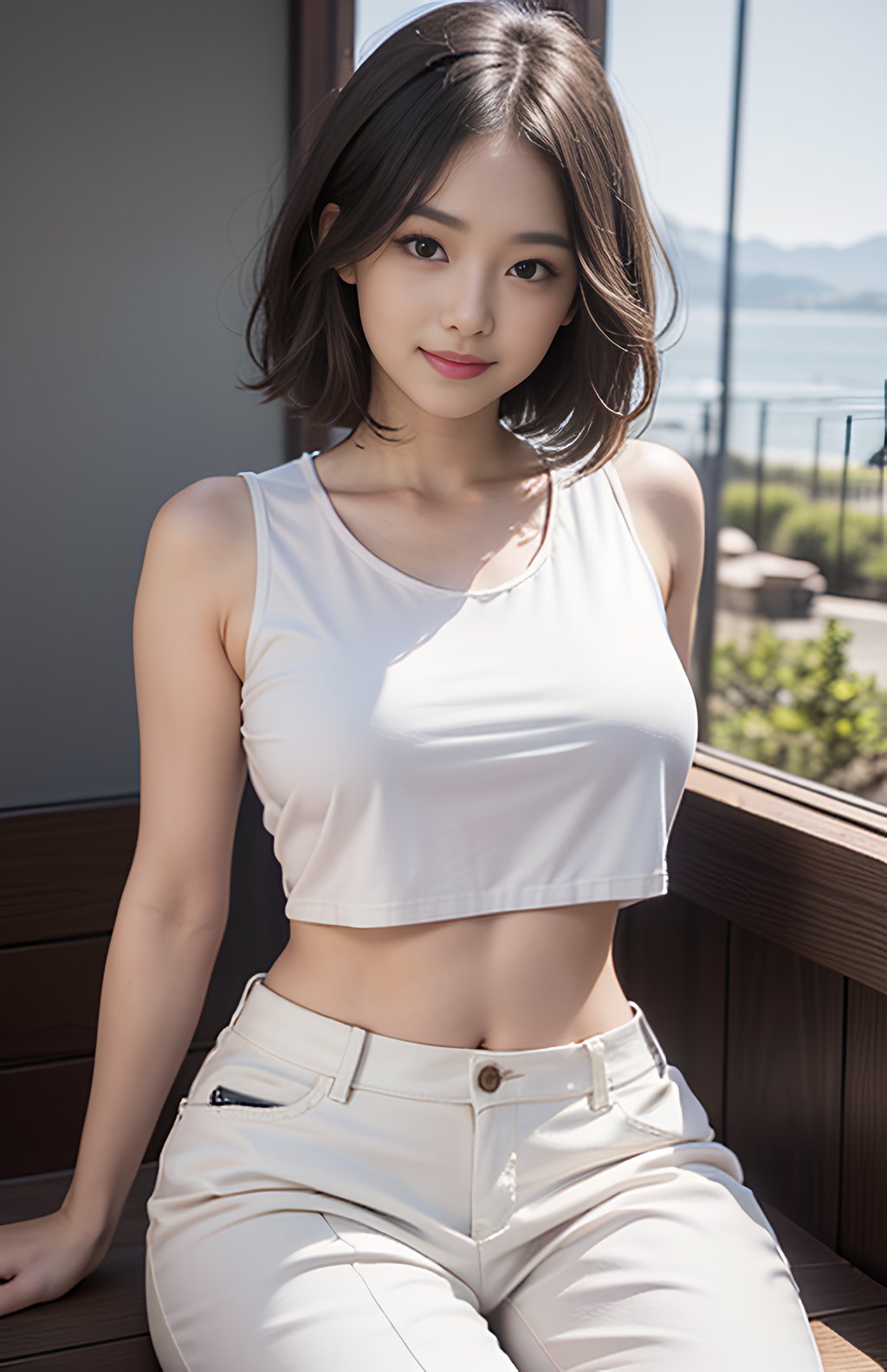 [AI绘画] 白色背景室内 [25P/94MB] AI美女-第1张