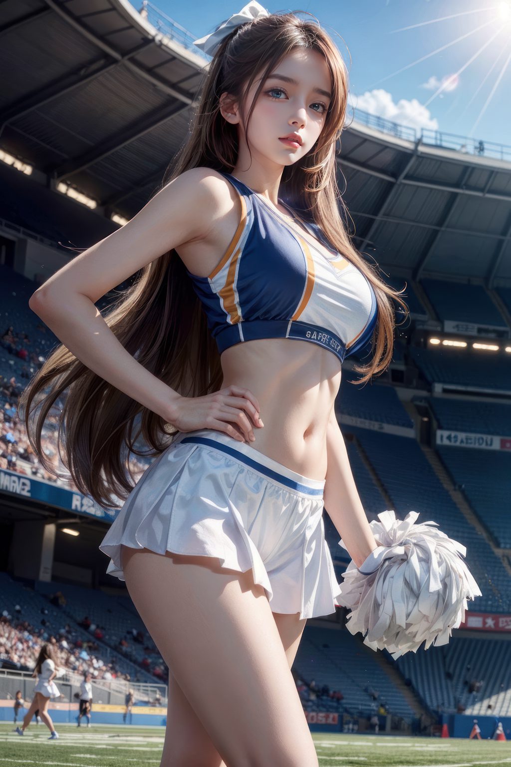 [AI绘画] 啦啦队 [10P/90MB] AI美女-第2张