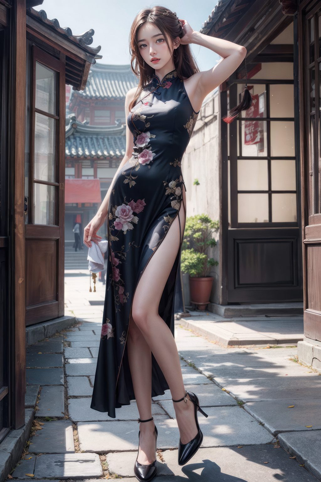 [AI绘画] 女友爱旗袍 [10P/99MB] AI美女-第3张