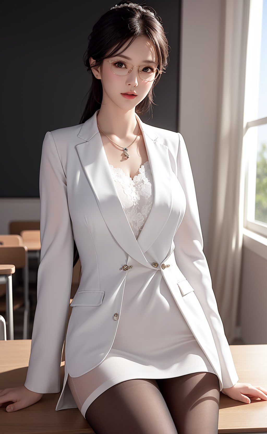[AI绘画] 老师系列 [39P/10MB] AI美女-第1张