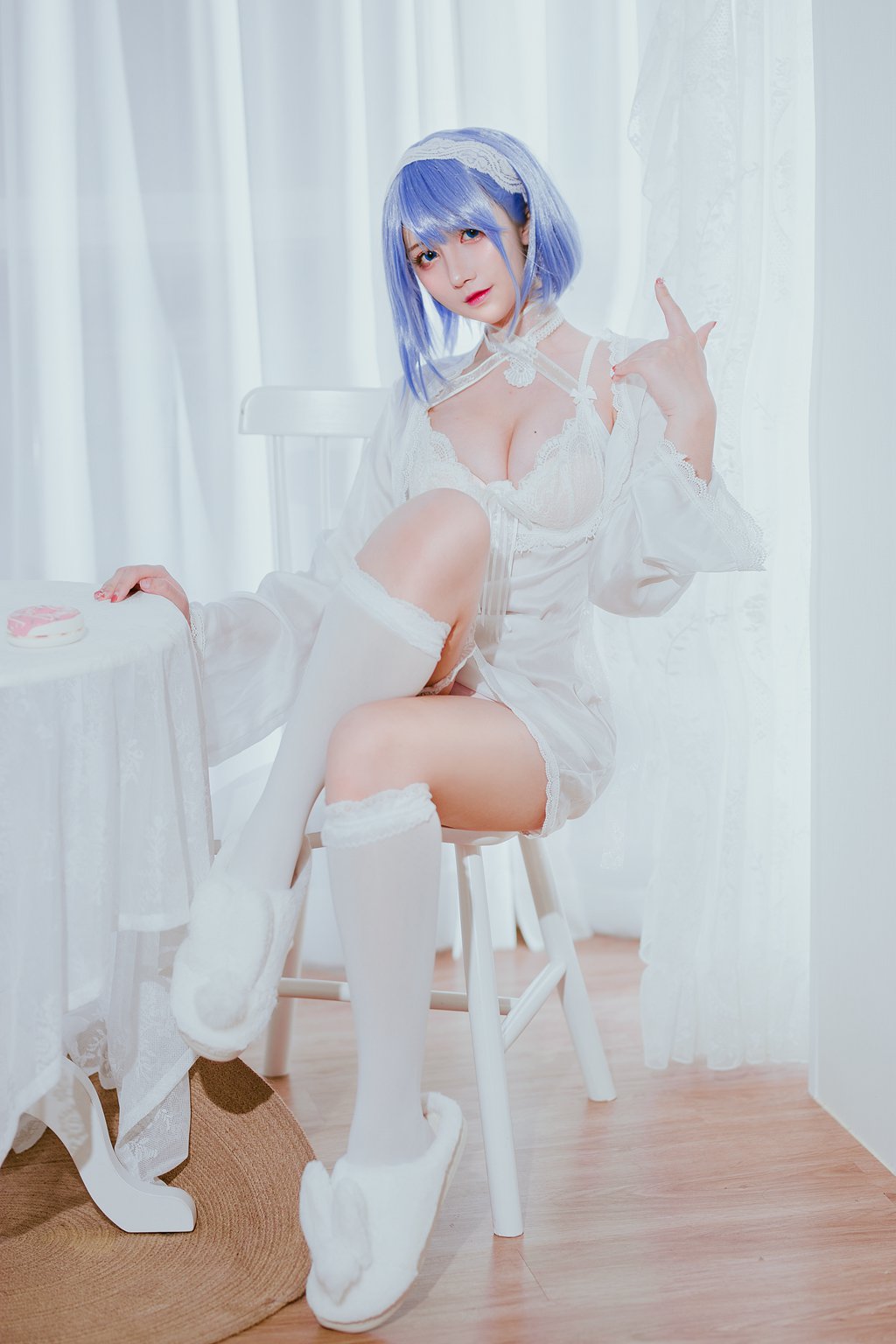 知名动漫博主@九曲Jean 恰巴耶夫睡衣 [20P/103MB] 网红写真-第2张