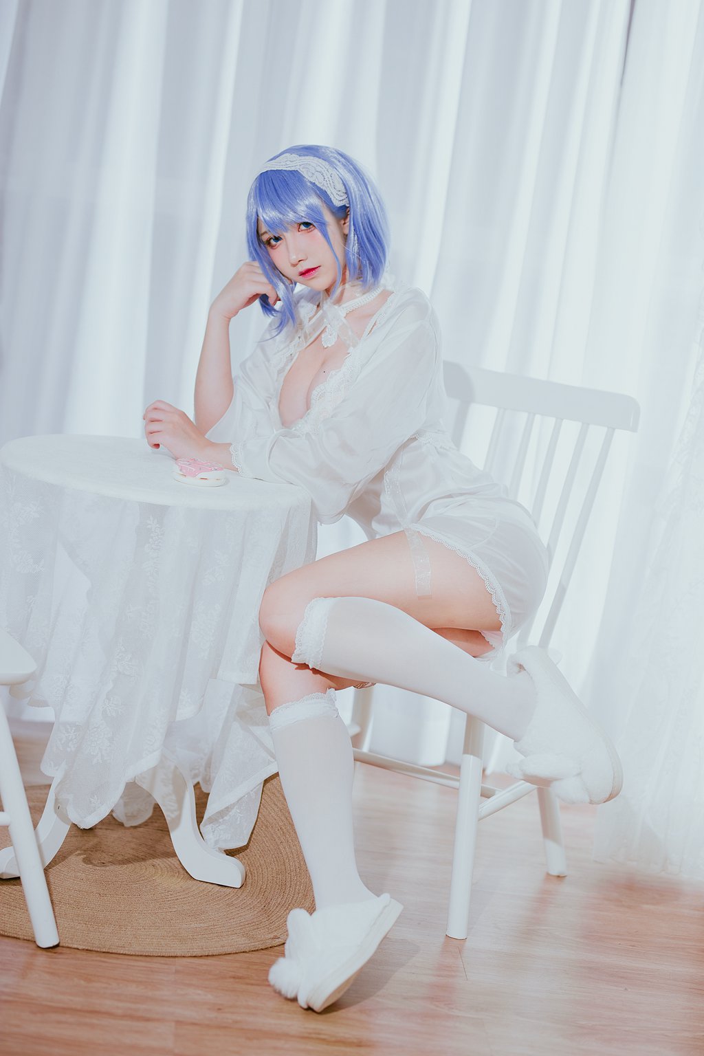 知名动漫博主@九曲Jean 恰巴耶夫睡衣 [20P/103MB] 网红写真-第3张
